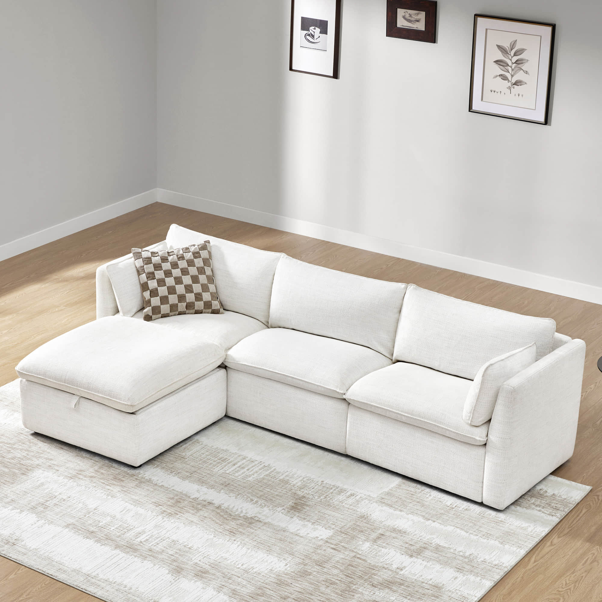 Sophia 4-Piece Feather Modular Sofa - Image 2