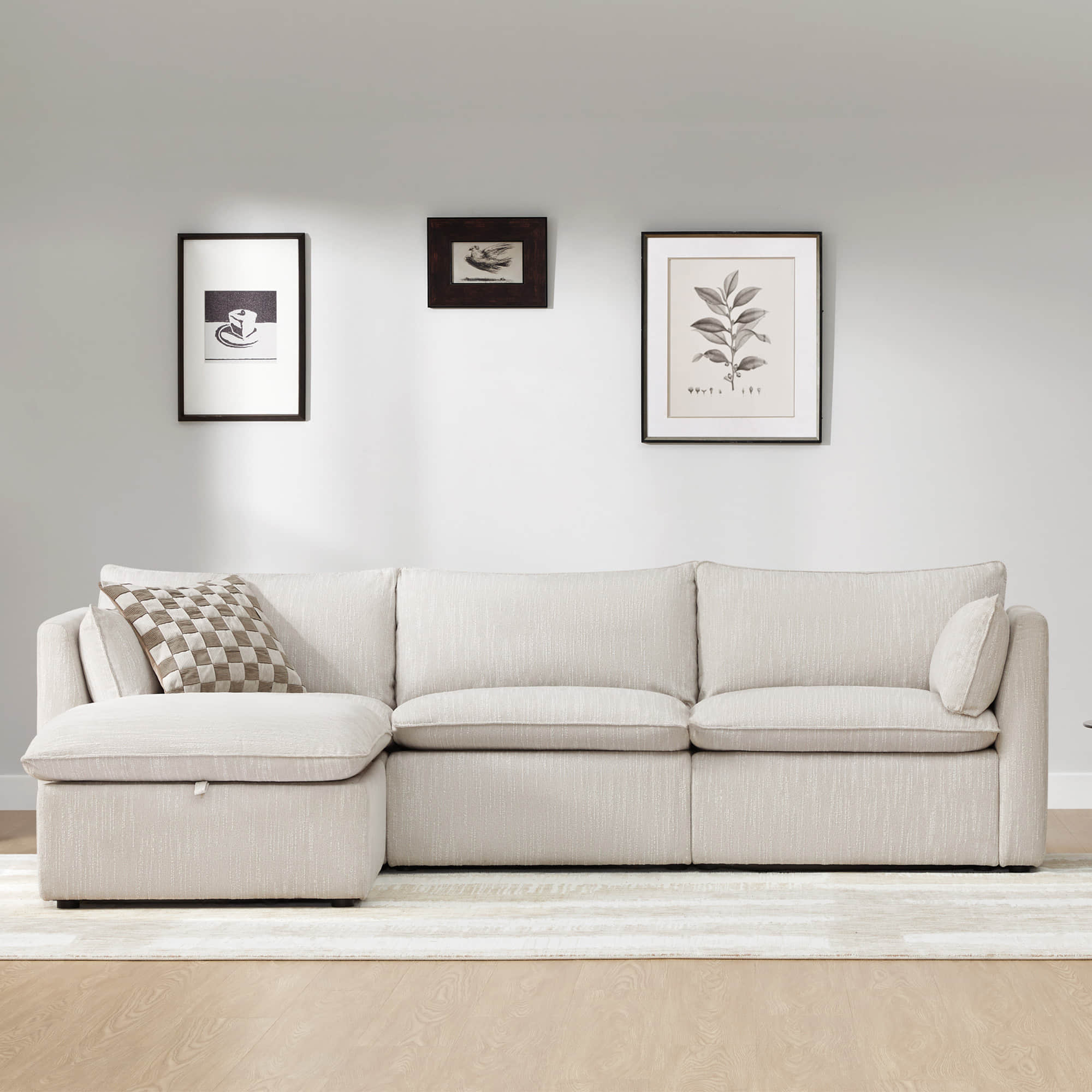 Sophia 4-Piece Feather Modular Sofa - Image 30