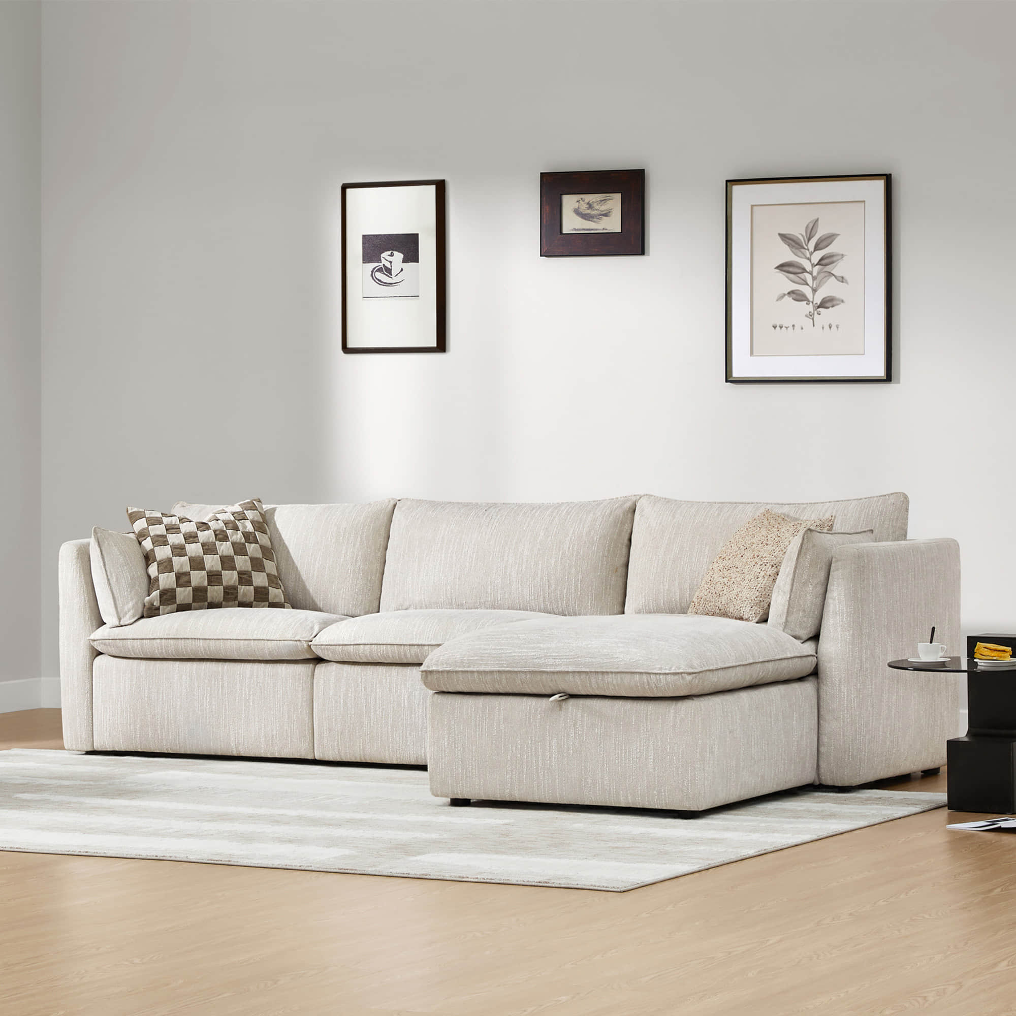Sophia 4-Piece Feather Modular Sofa - Image 31