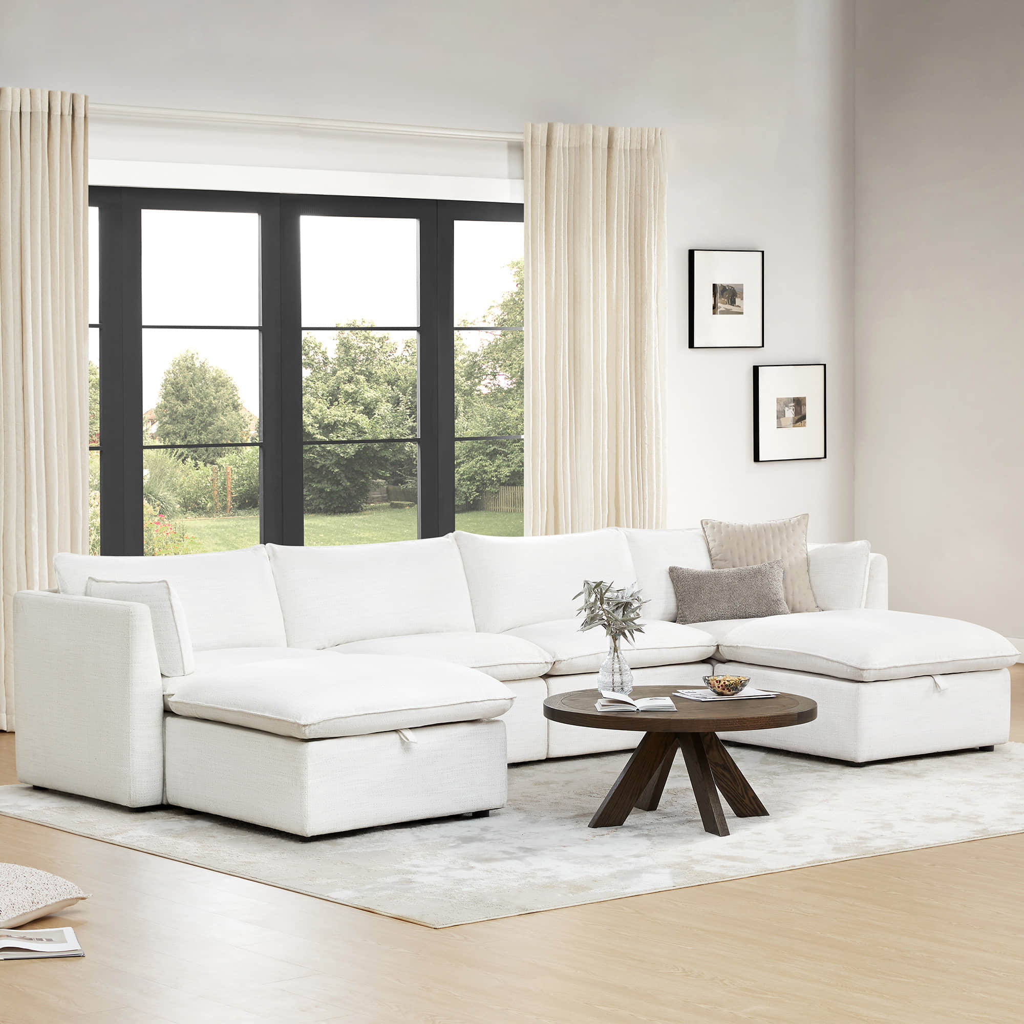 Sophia 6-Piece Feather Modular Sofa - Image 2