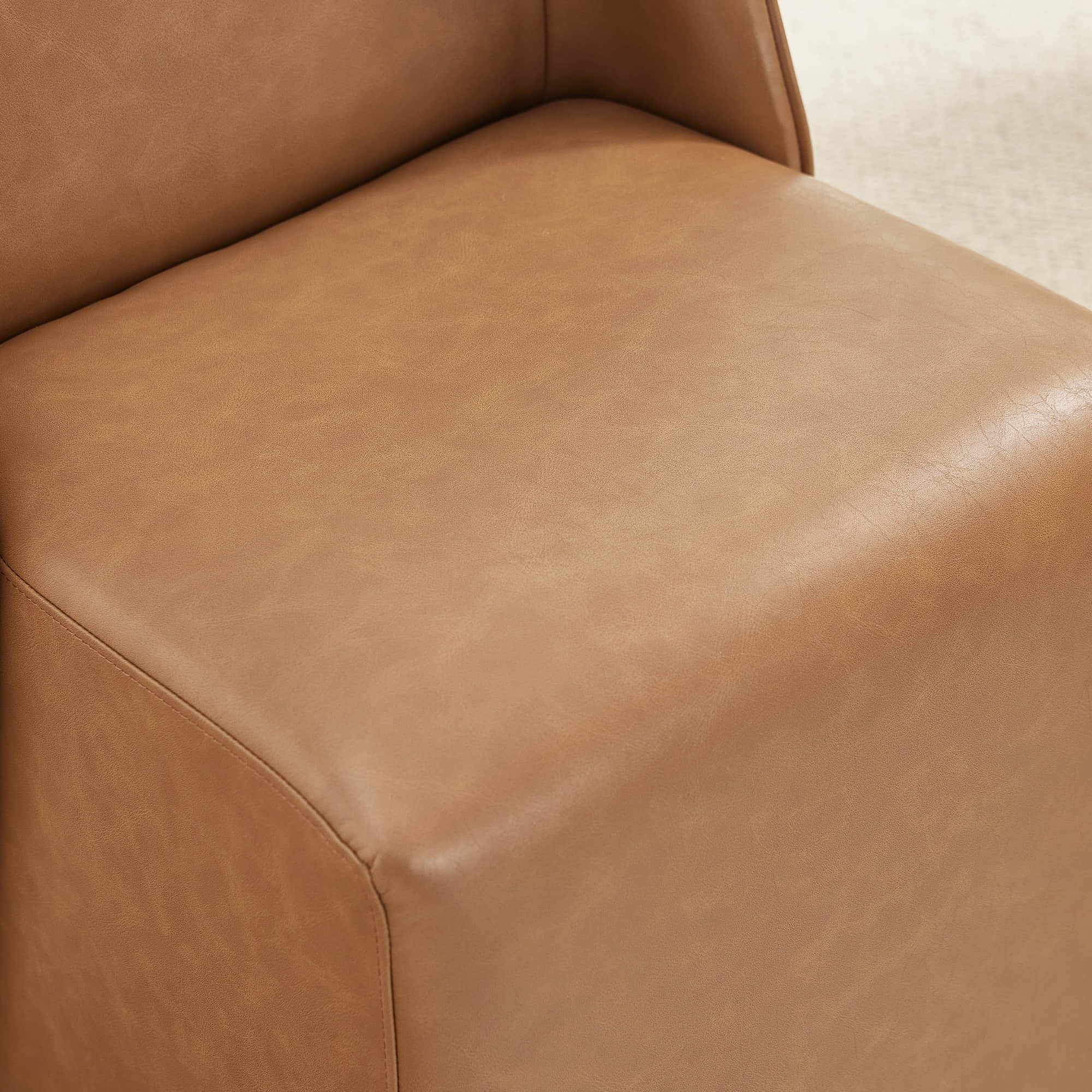 Soren Leather Rolling Dining Chair with Caster Base (Set of 2) - Image 34