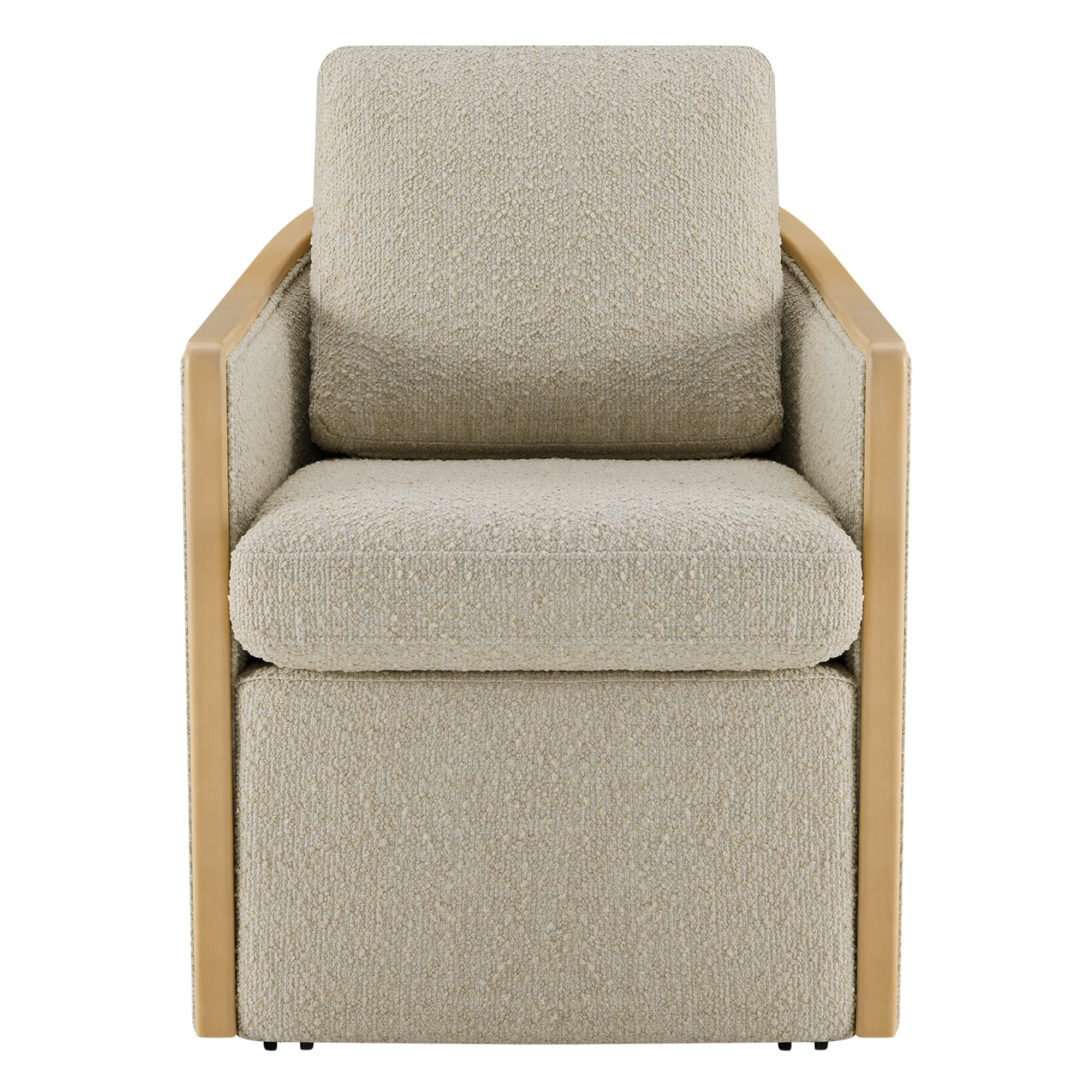 Talia Performance Boucle Rolling Dining Chair (Set of 2) - Image 20