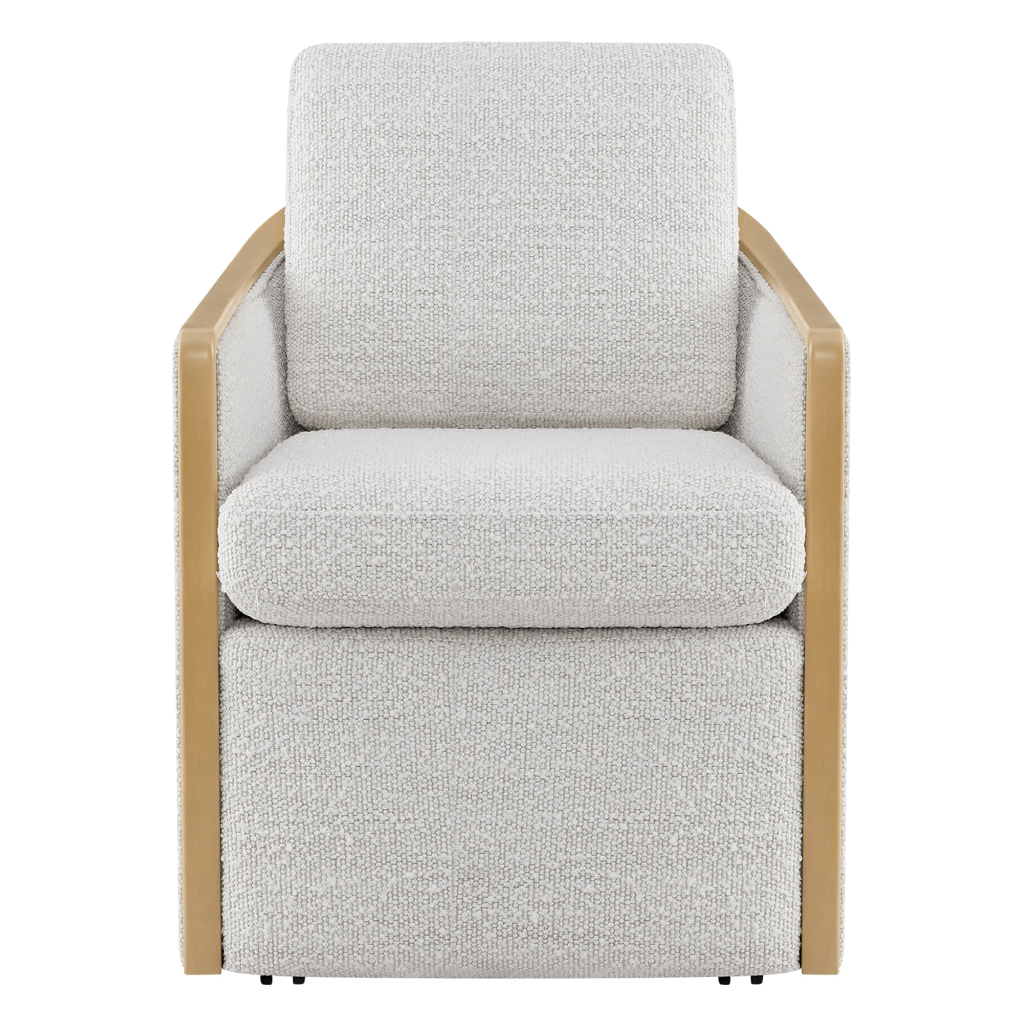 Talia Performance Boucle Rolling Dining Chair (Set of 2) - Image 34