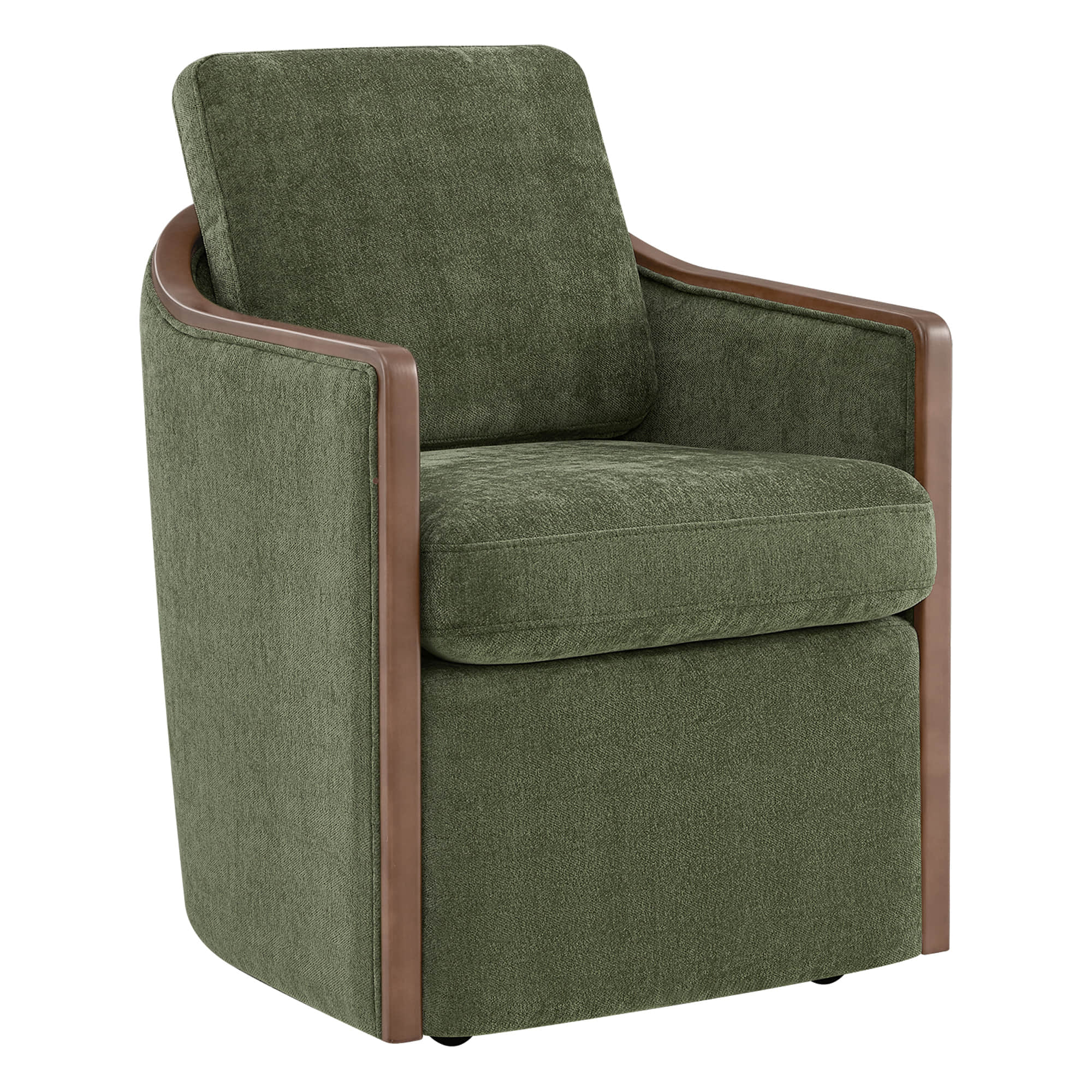 Talia Performance Boucle Rolling Dining Chair (Set of 2) - Image 36