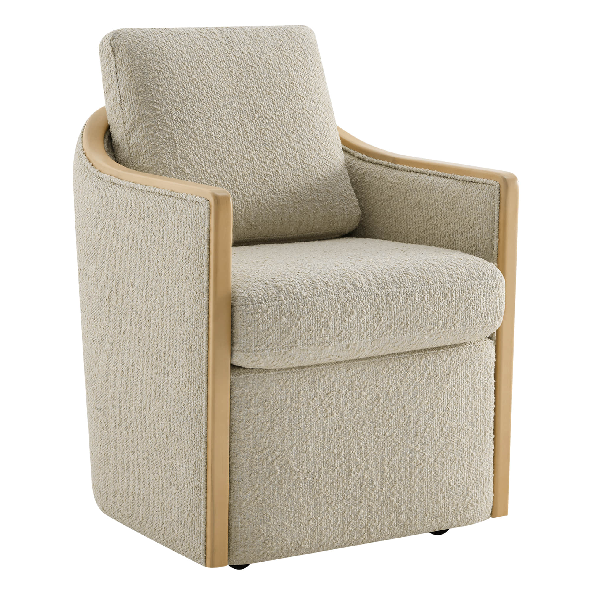 Talia Performance Boucle Rolling Dining Chair (Set of 2) - Image 42