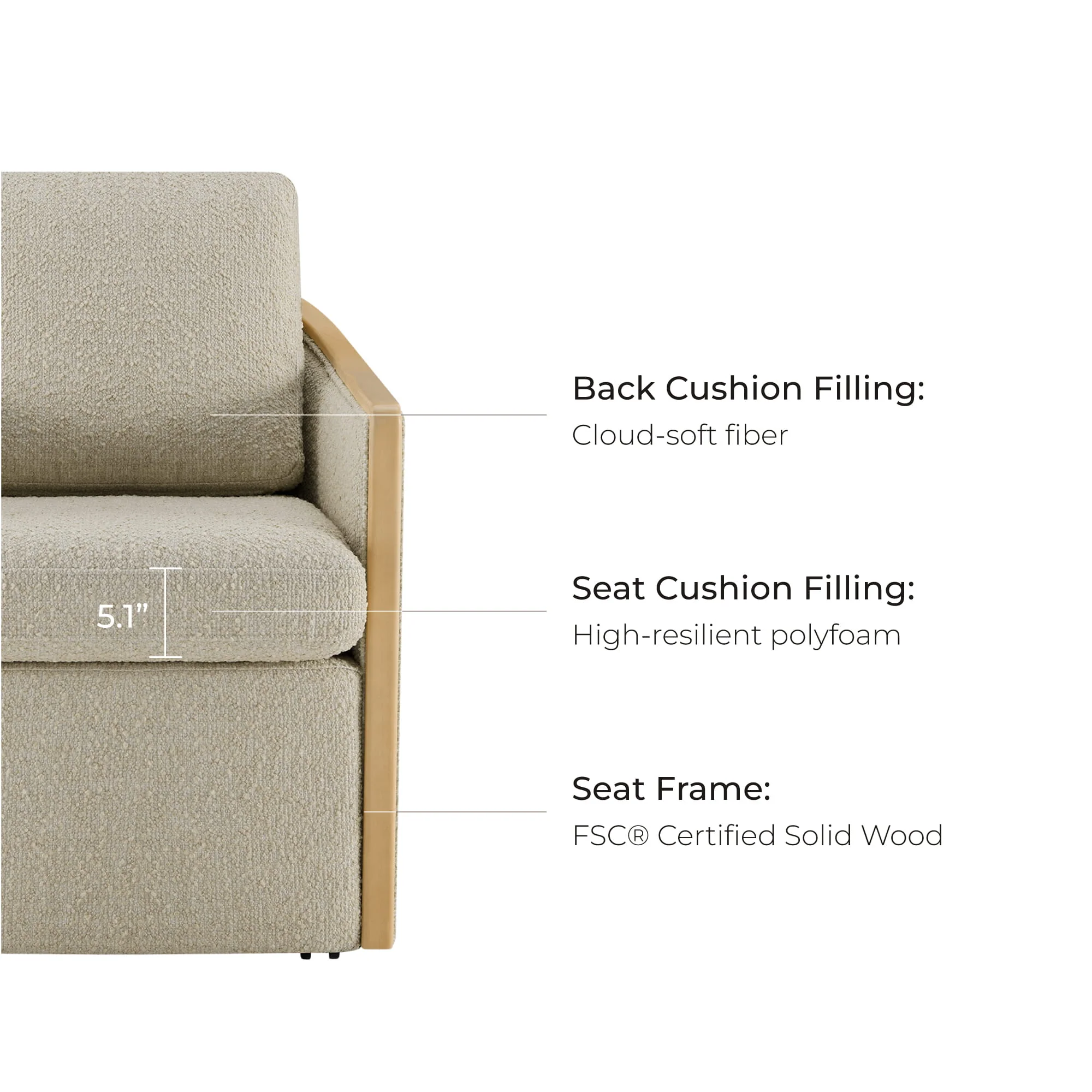 Talia Performance Boucle Rolling Dining Chair (Set of 2) - Image 54