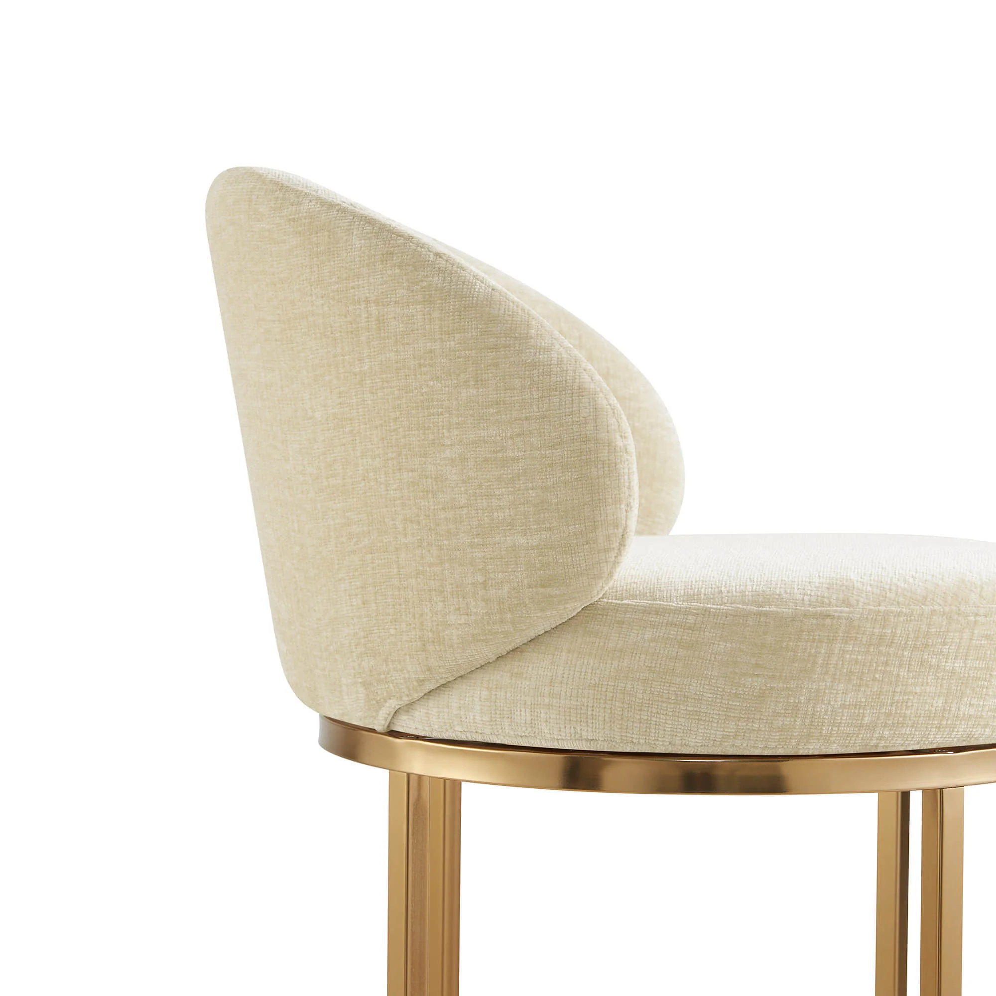 Tanya Modern Chenille Swivel Counter Stool (Set of 2) - Image 18