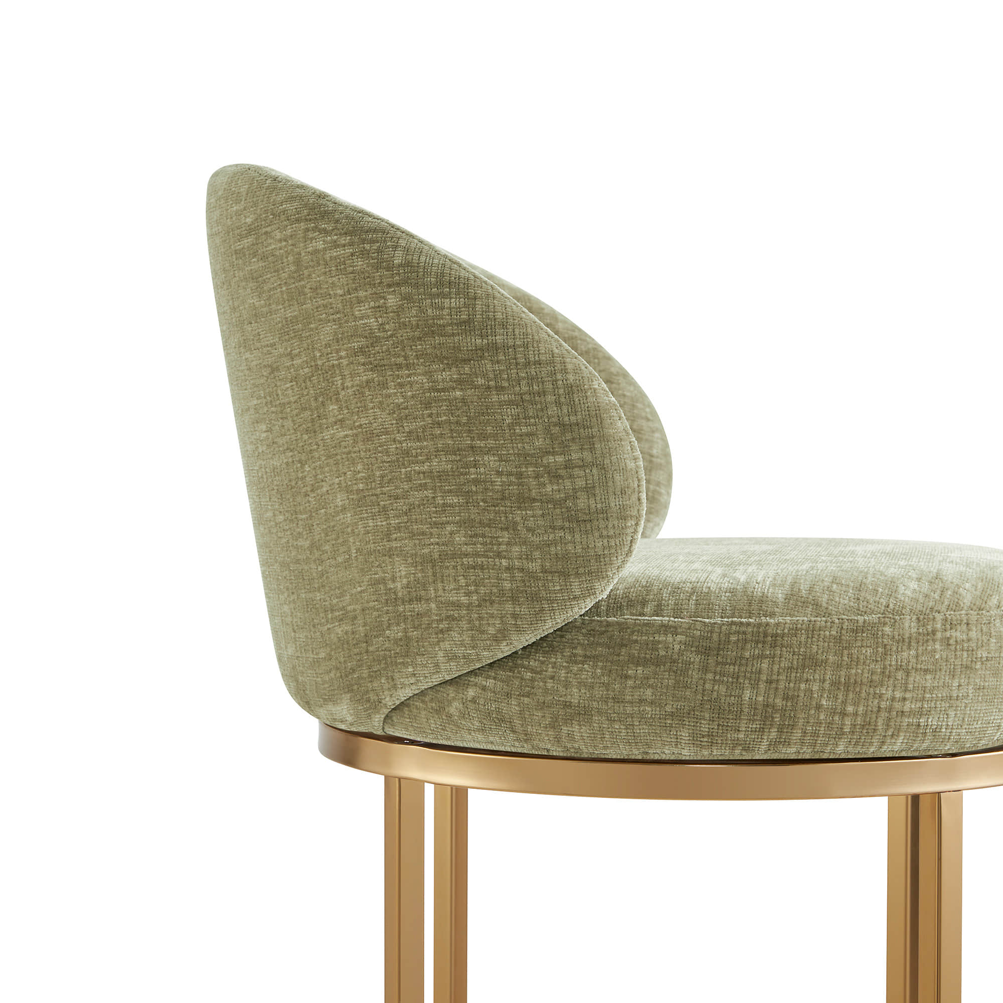 Tanya Modern Chenille Swivel Counter Stool (Set of 2) - Image 25