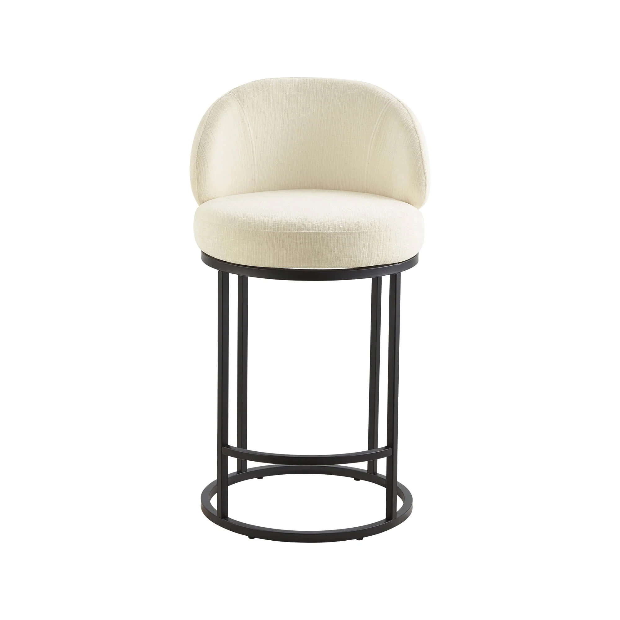 Tanya Modern Chenille Swivel Counter Stool (Set of 2) - Image 73