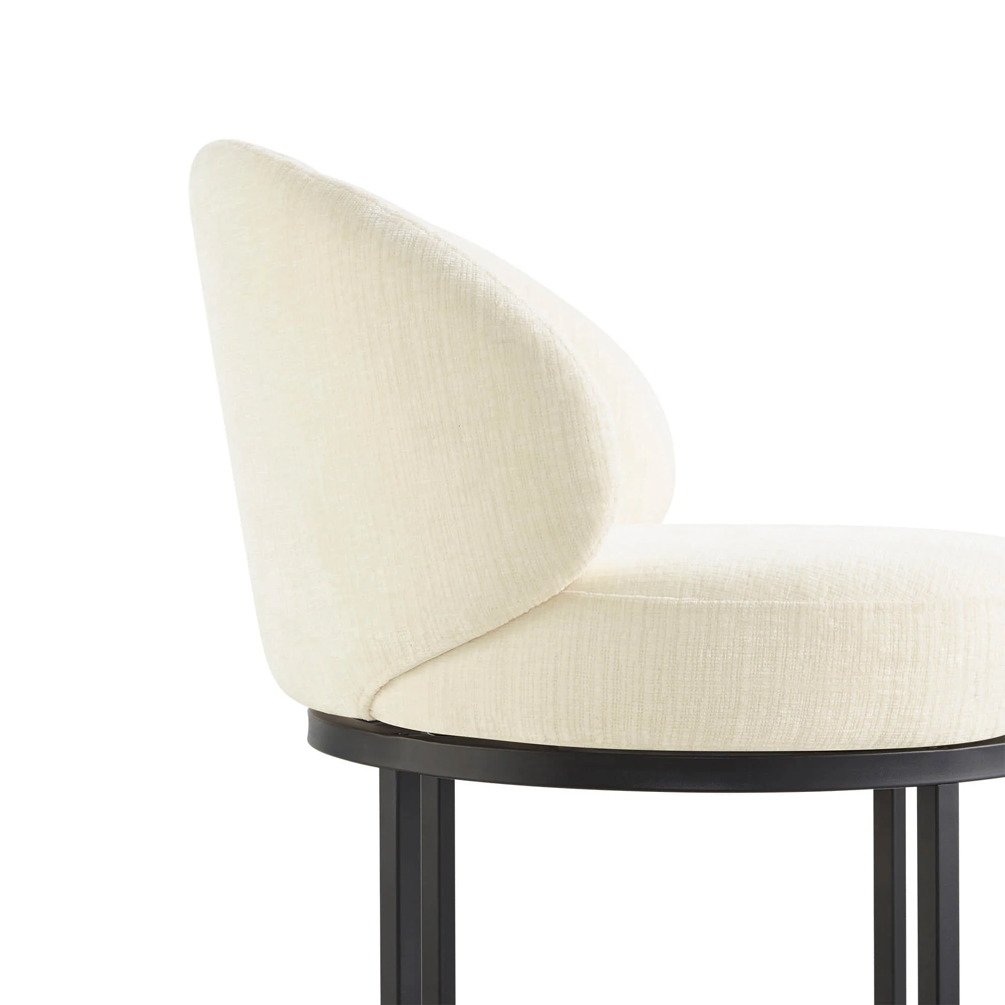 Tanya Modern Chenille Swivel Counter Stool (Set of 2) - Image 76