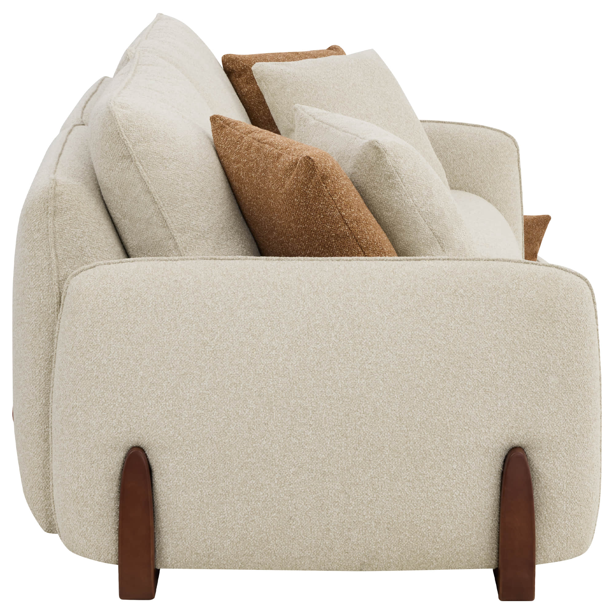 Teleri 2-seat Modular Curved Sofa with Wood Leg - Image 15