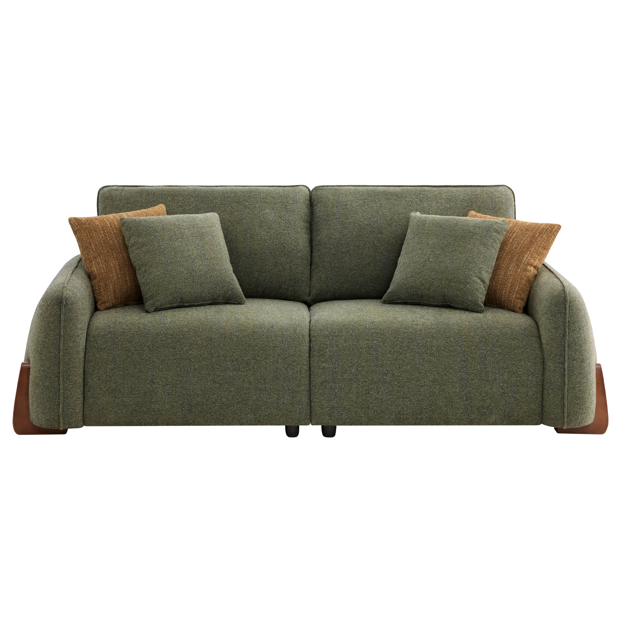 Teleri 2-seat Modular Curved Sofa with Wood Leg - Image 27