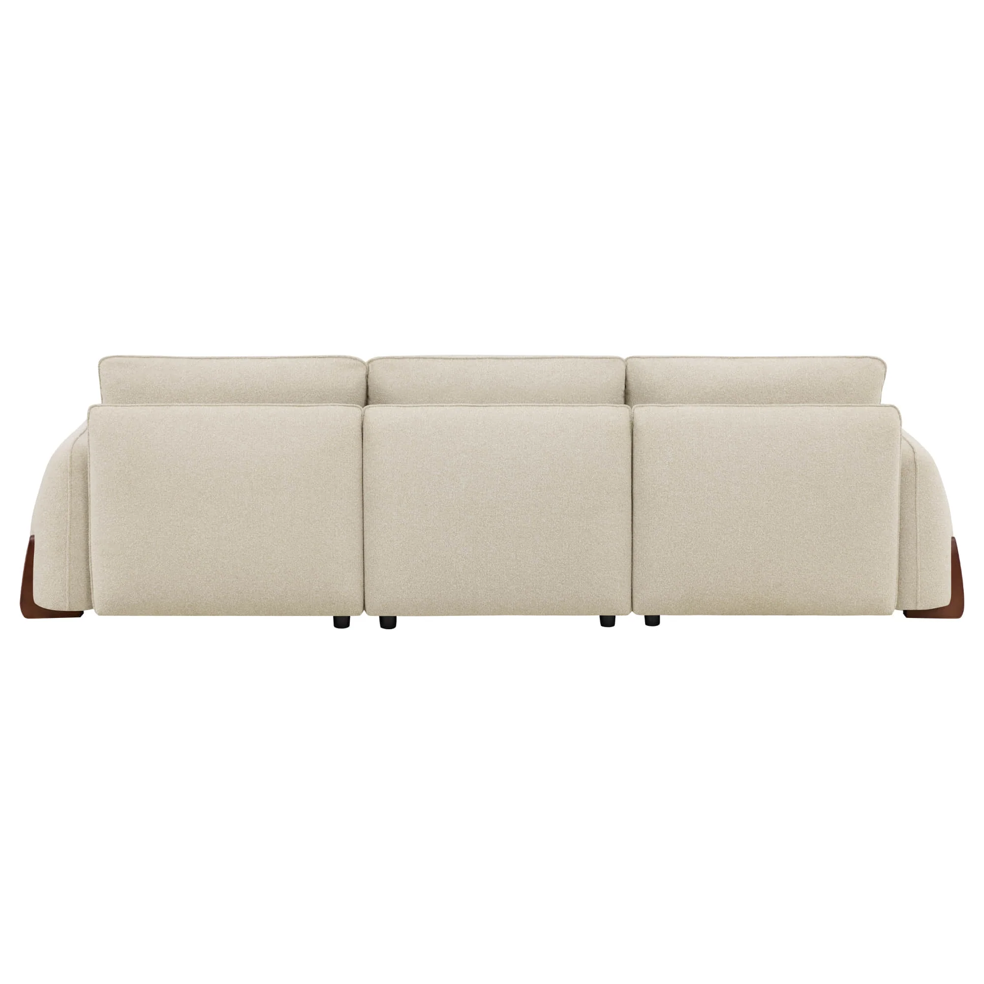 Teleri 3-seat Modular Curved Sofa with Wood Leg - Image 19