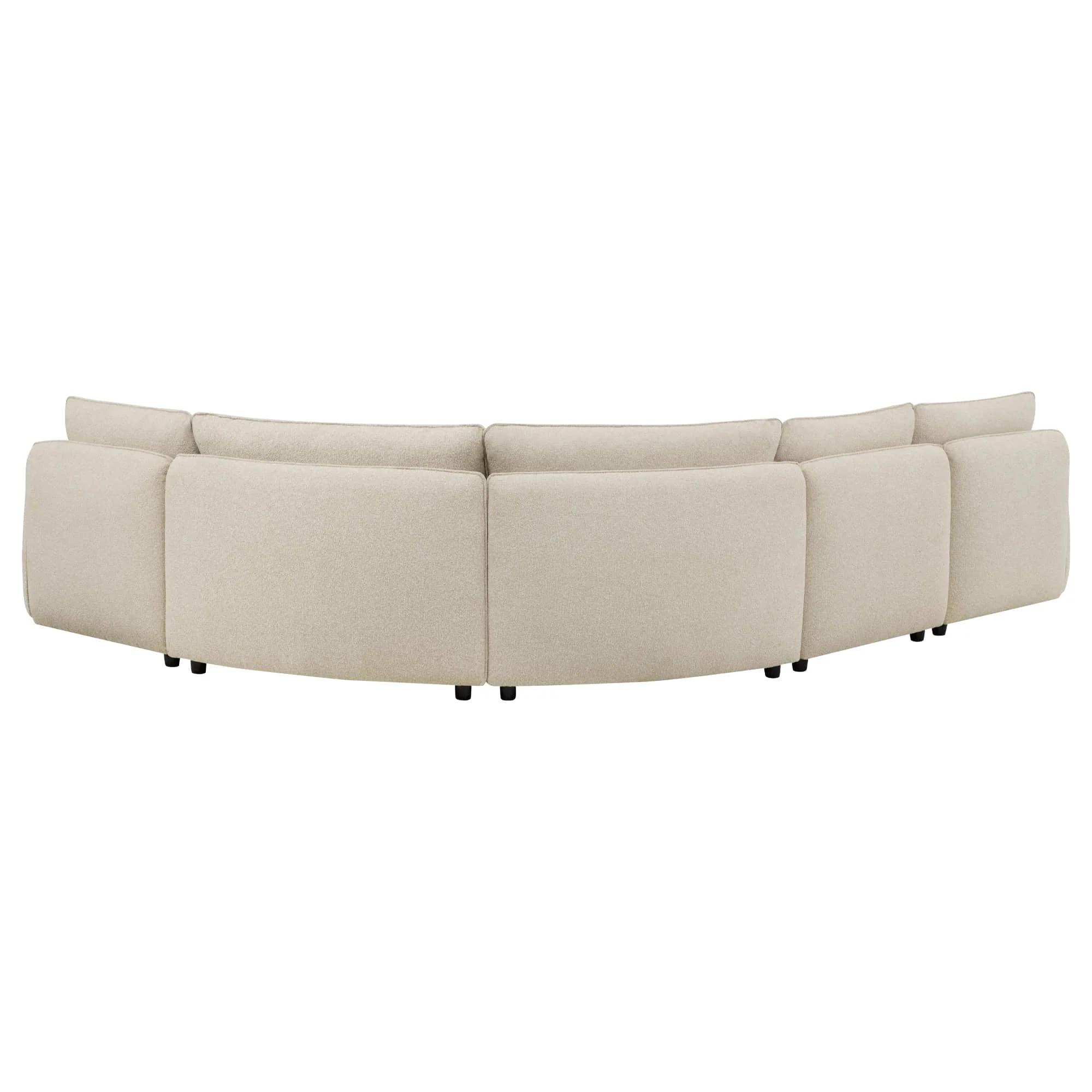 Teleri 5-seat Modular Curved Sofa with Wood Leg - Image 35