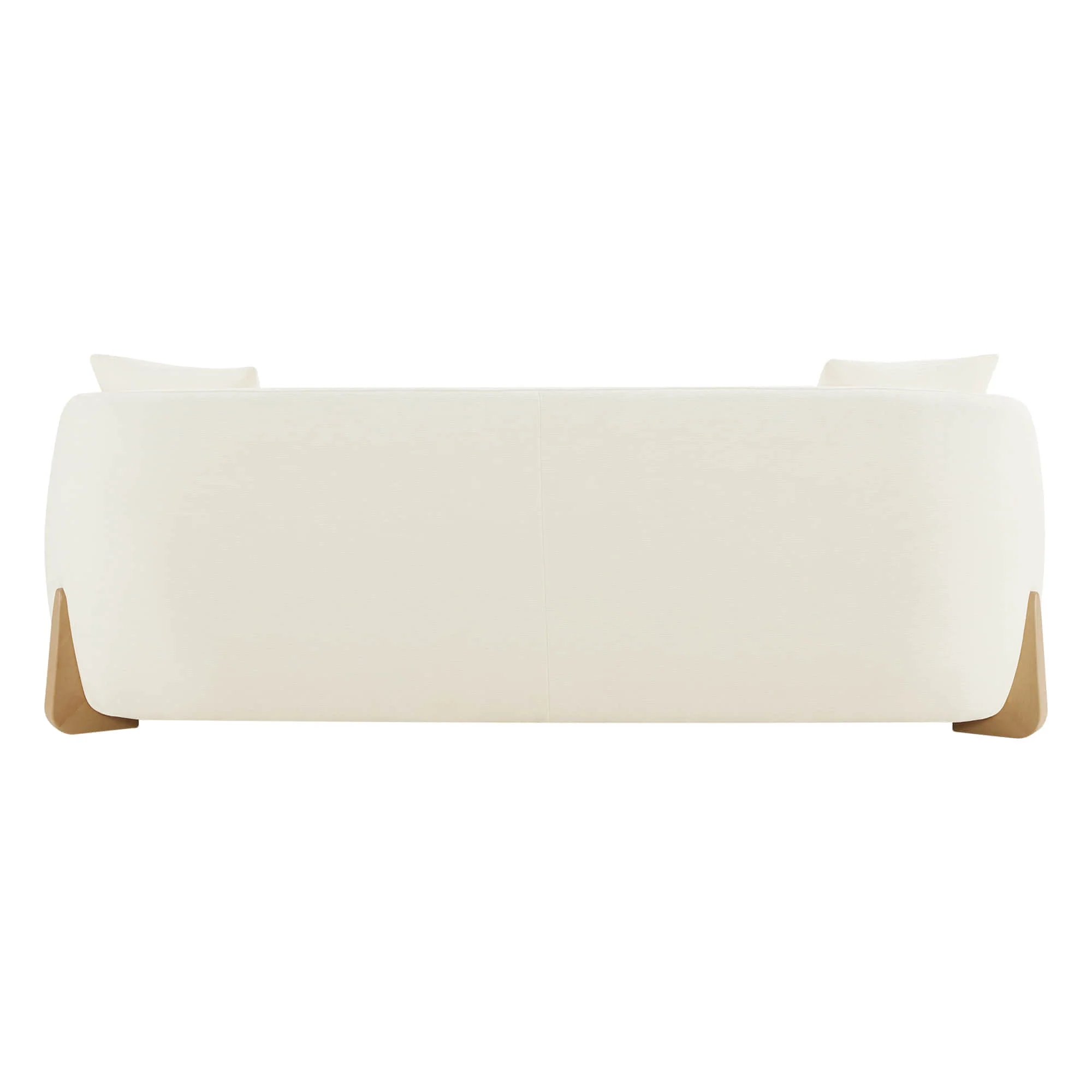 Teleri Modern Curved Chenille Sofa with Solid Birch Wood Legs - Image 11