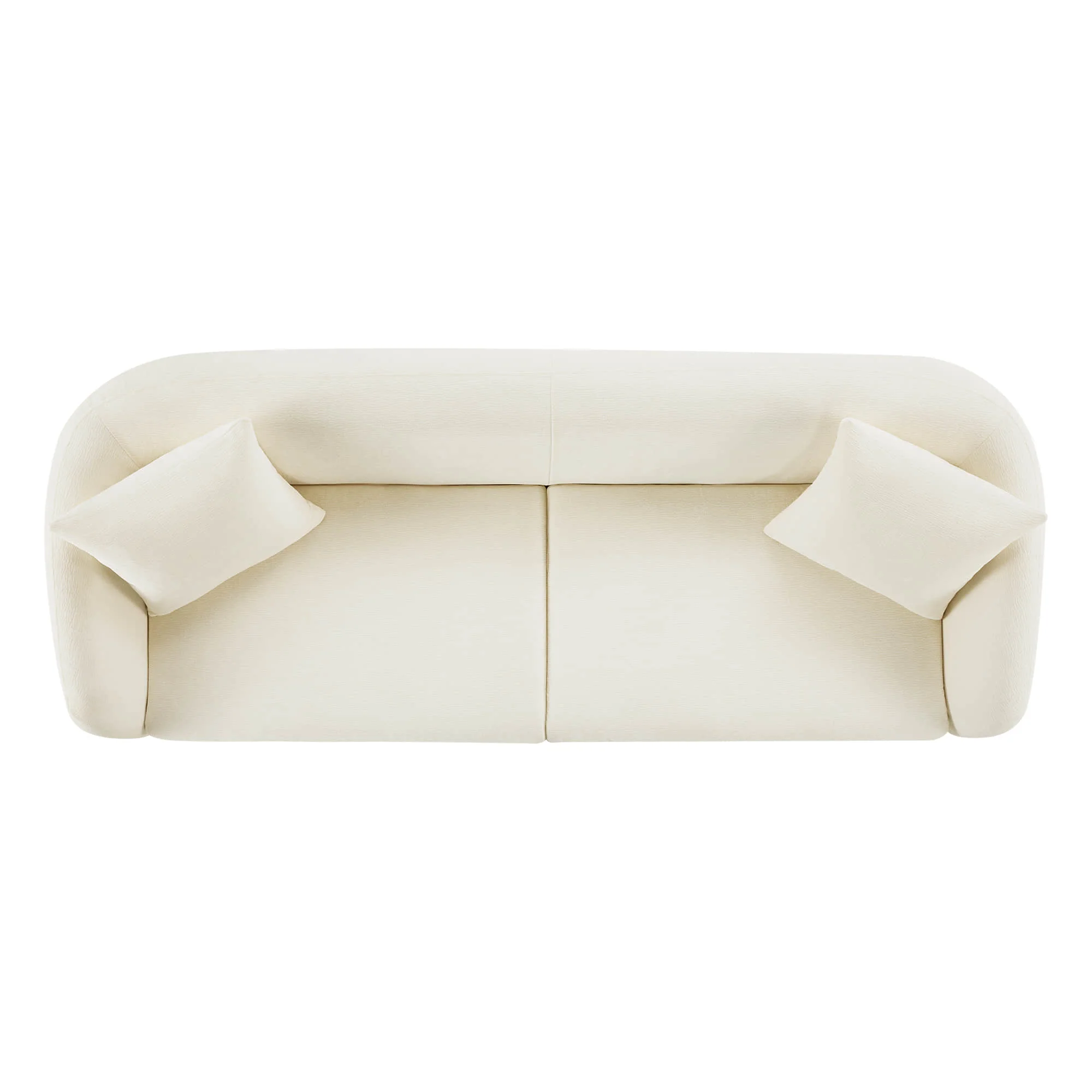 Teleri Modern Curved Chenille Sofa with Solid Birch Wood Legs - Image 15