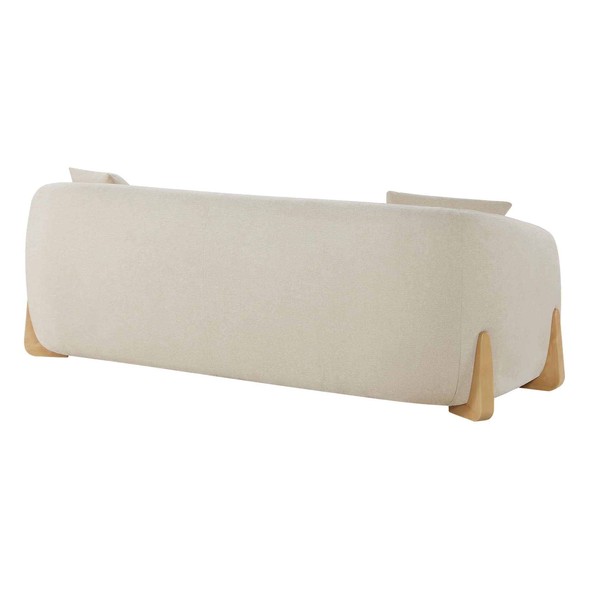 Teleri Modern Curved Chenille Sofa with Solid Birch Wood Legs - Image 20