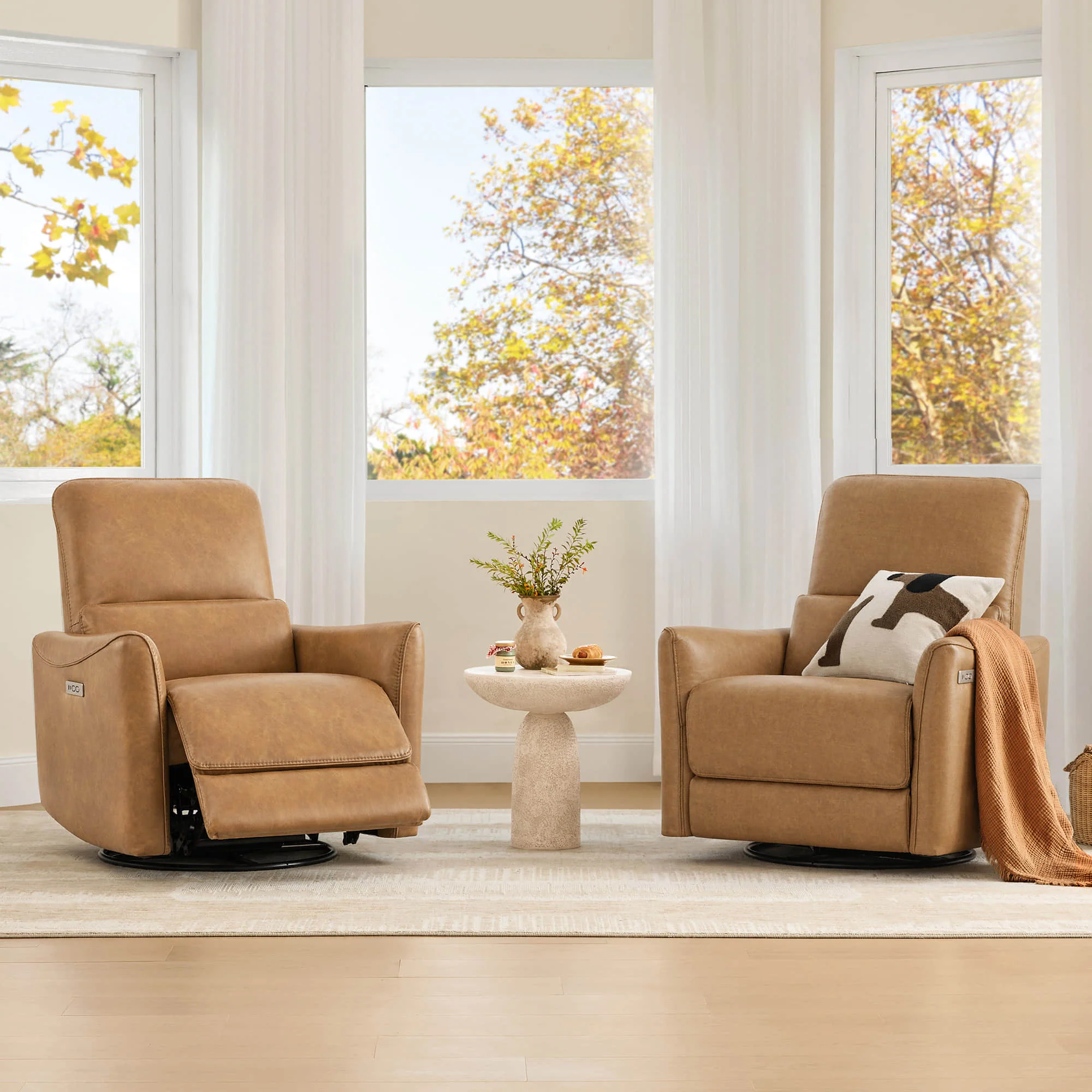 Tracee Power Swivel Nursery Glider Recliner - Image 170