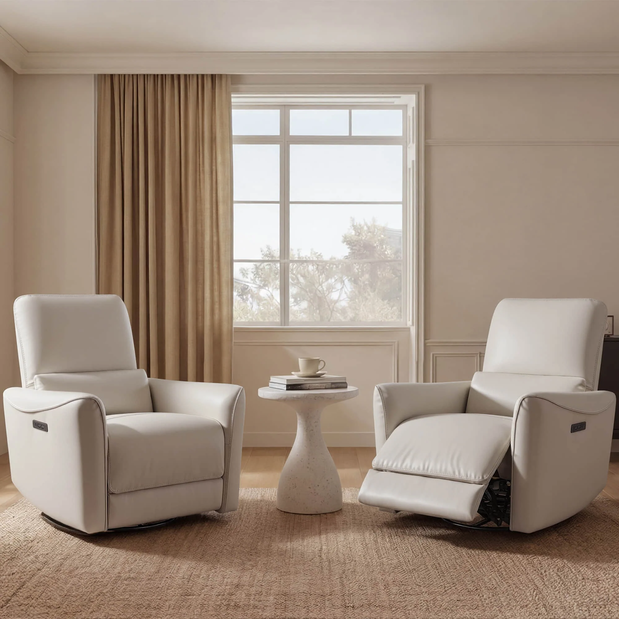 Tracee Power Swivel Nursery Glider Recliner - Image 176