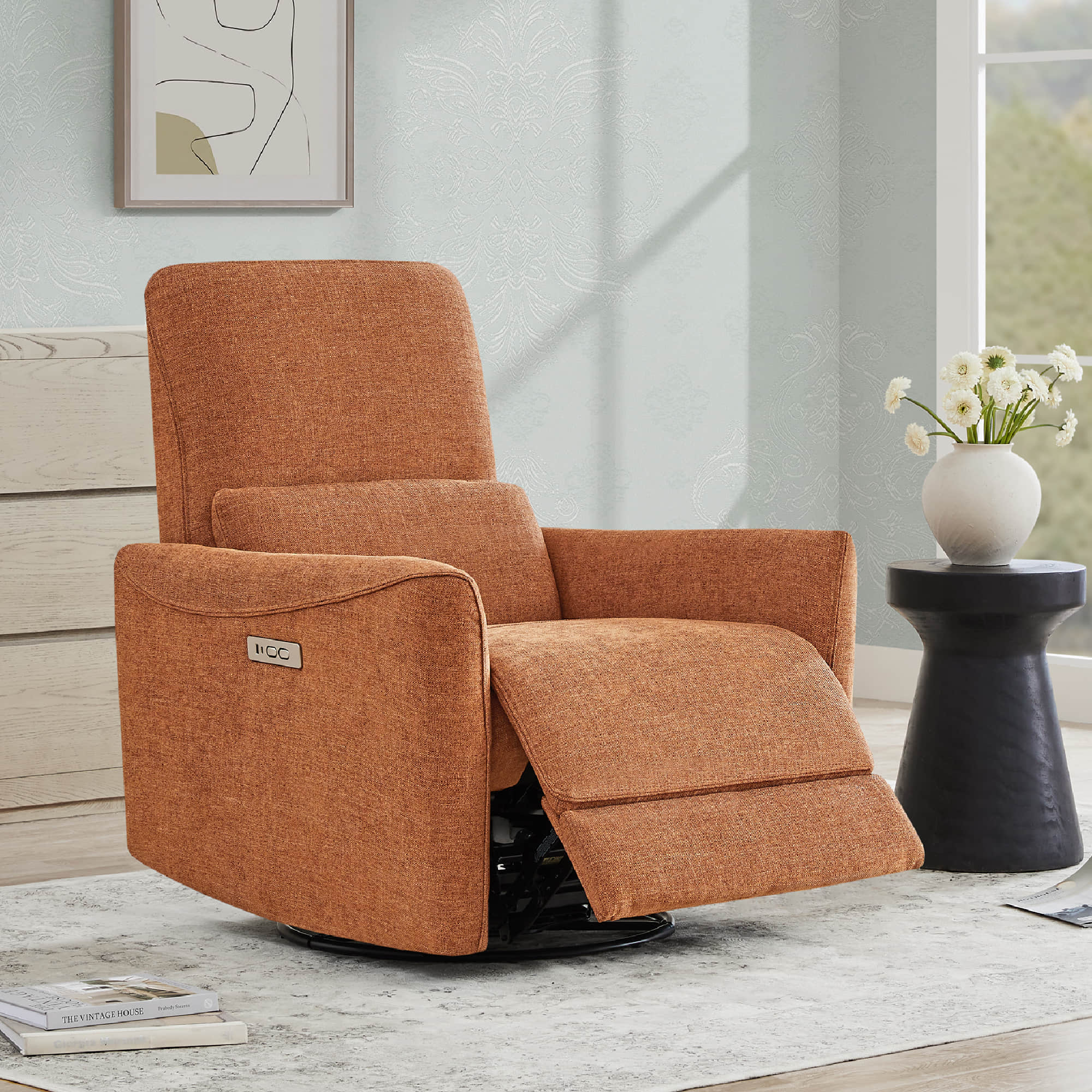 Tracee Power Swivel Nursery Glider Recliner - Image 73