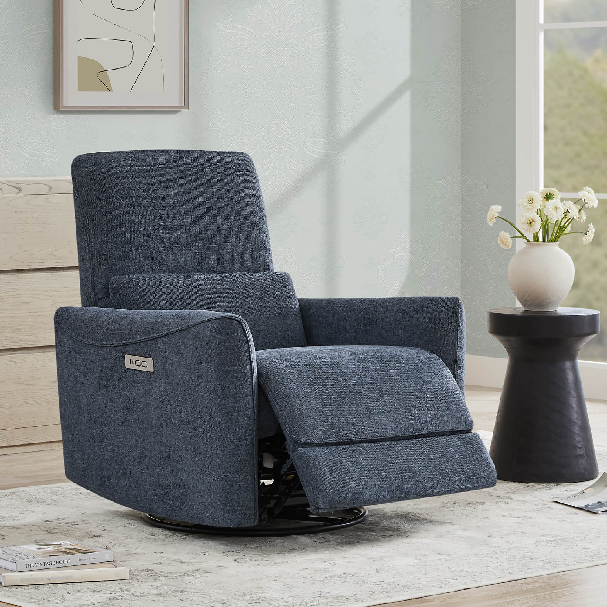 Tracee Power Swivel Nursery Glider Recliner - Image 76