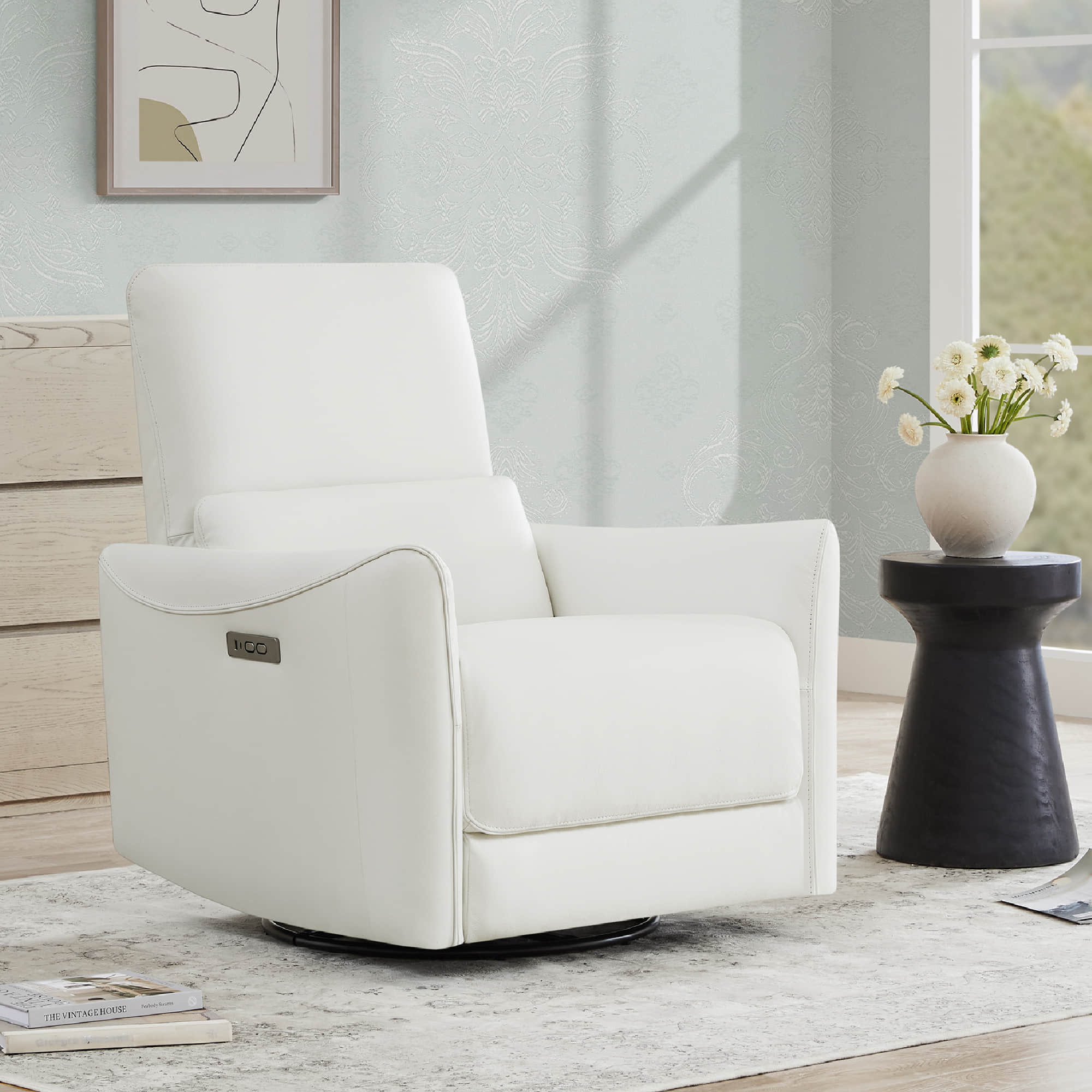 Tracee Power Swivel Nursery Glider Recliner - Image 92