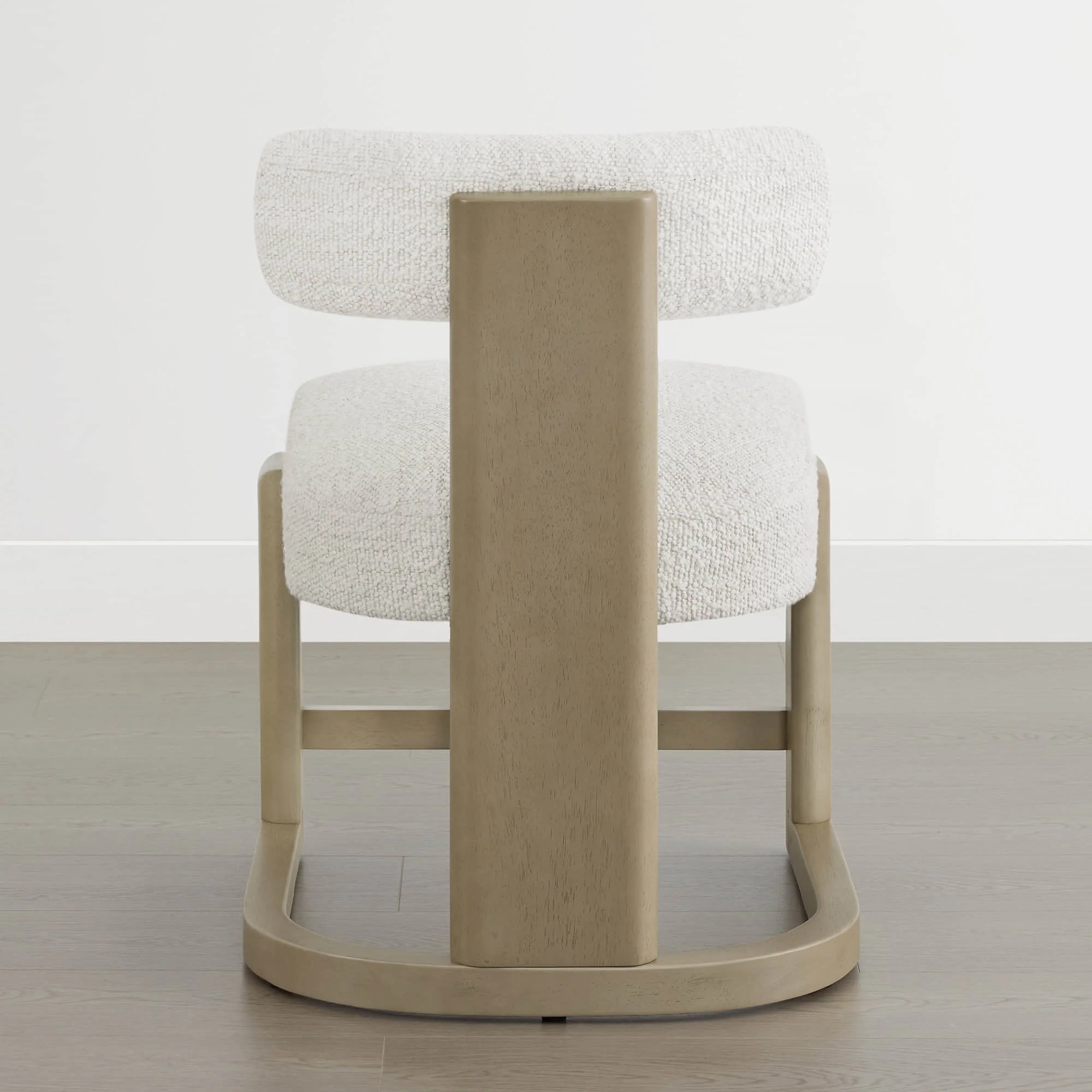 Troy Boucle Dining Chair With Solid Wood - Image 18