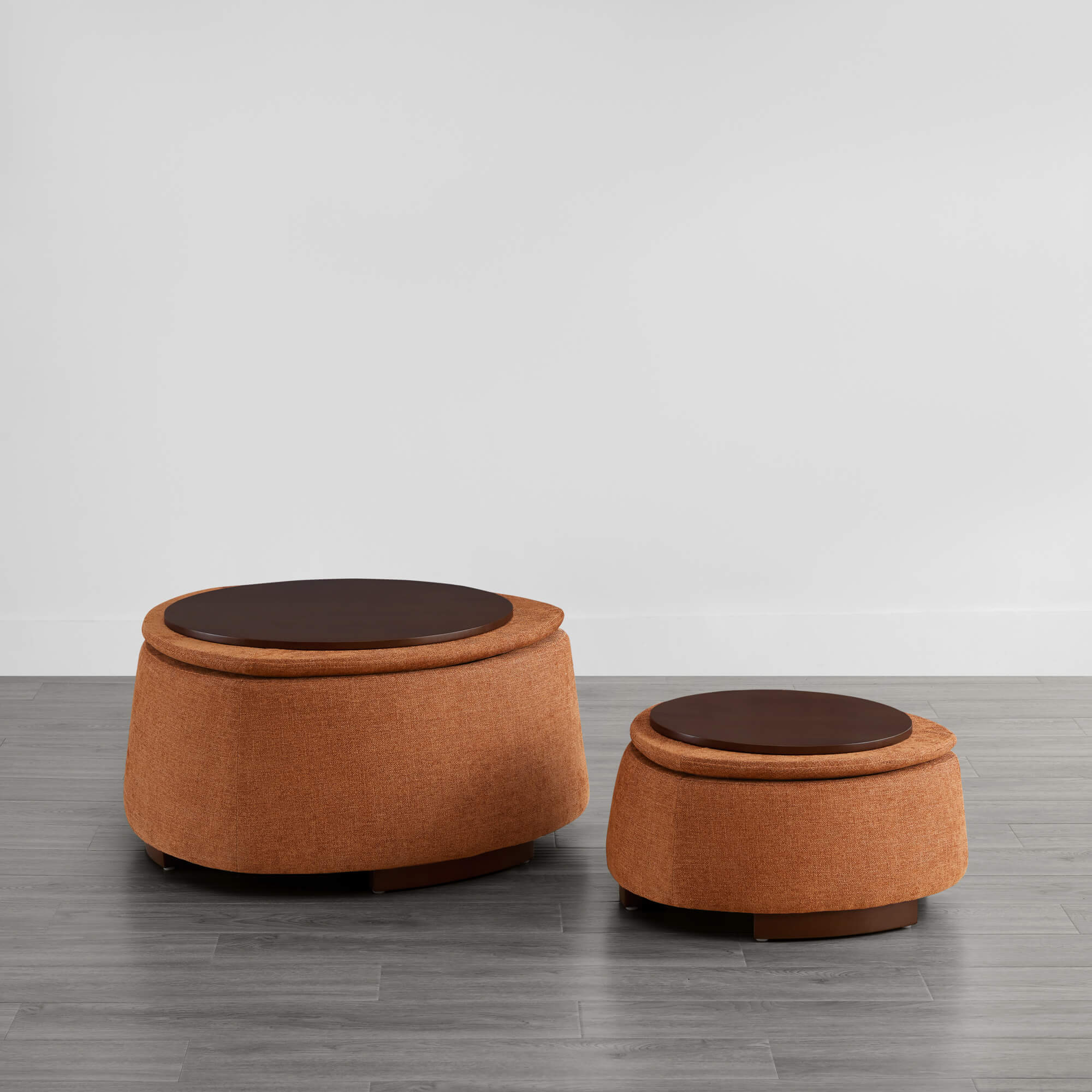 Twin Stone-shaped Storage Modern Ottoman - Image 13