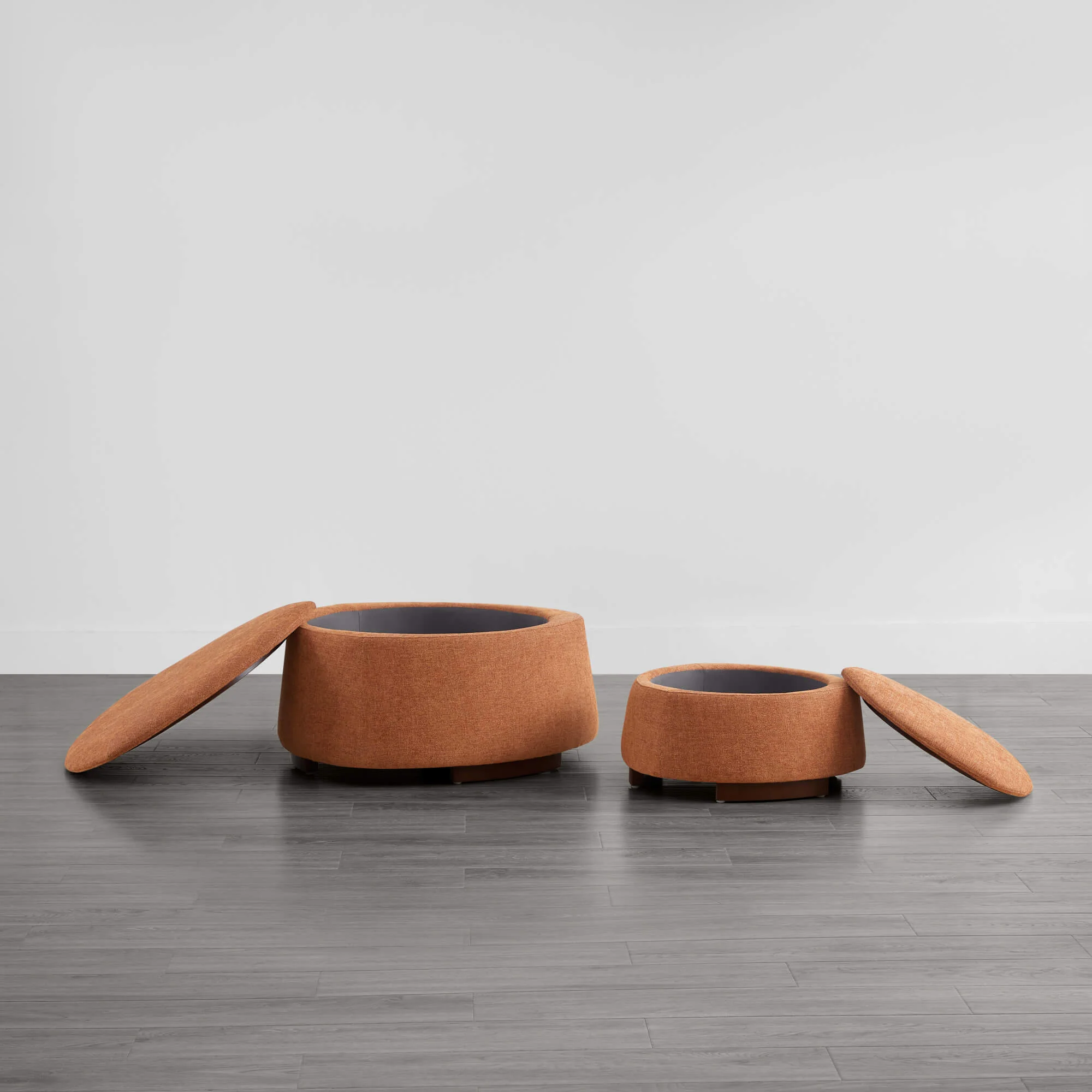 Twin Stone-shaped Storage Modern Ottoman - Image 15