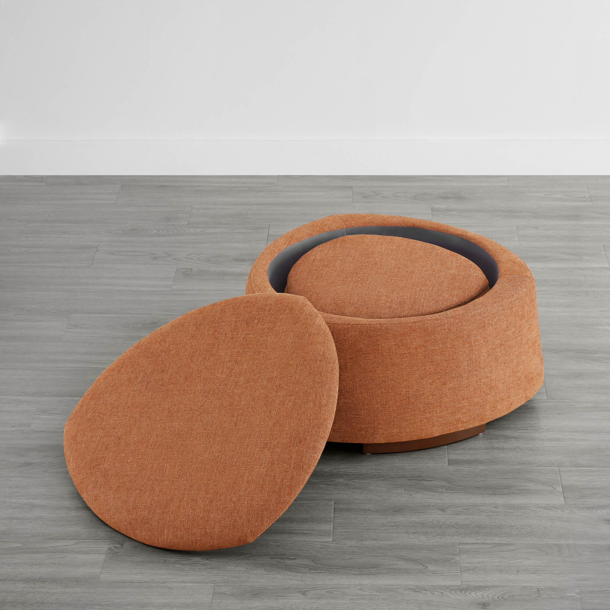 Twin Stone-shaped Storage Modern Ottoman - Image 16
