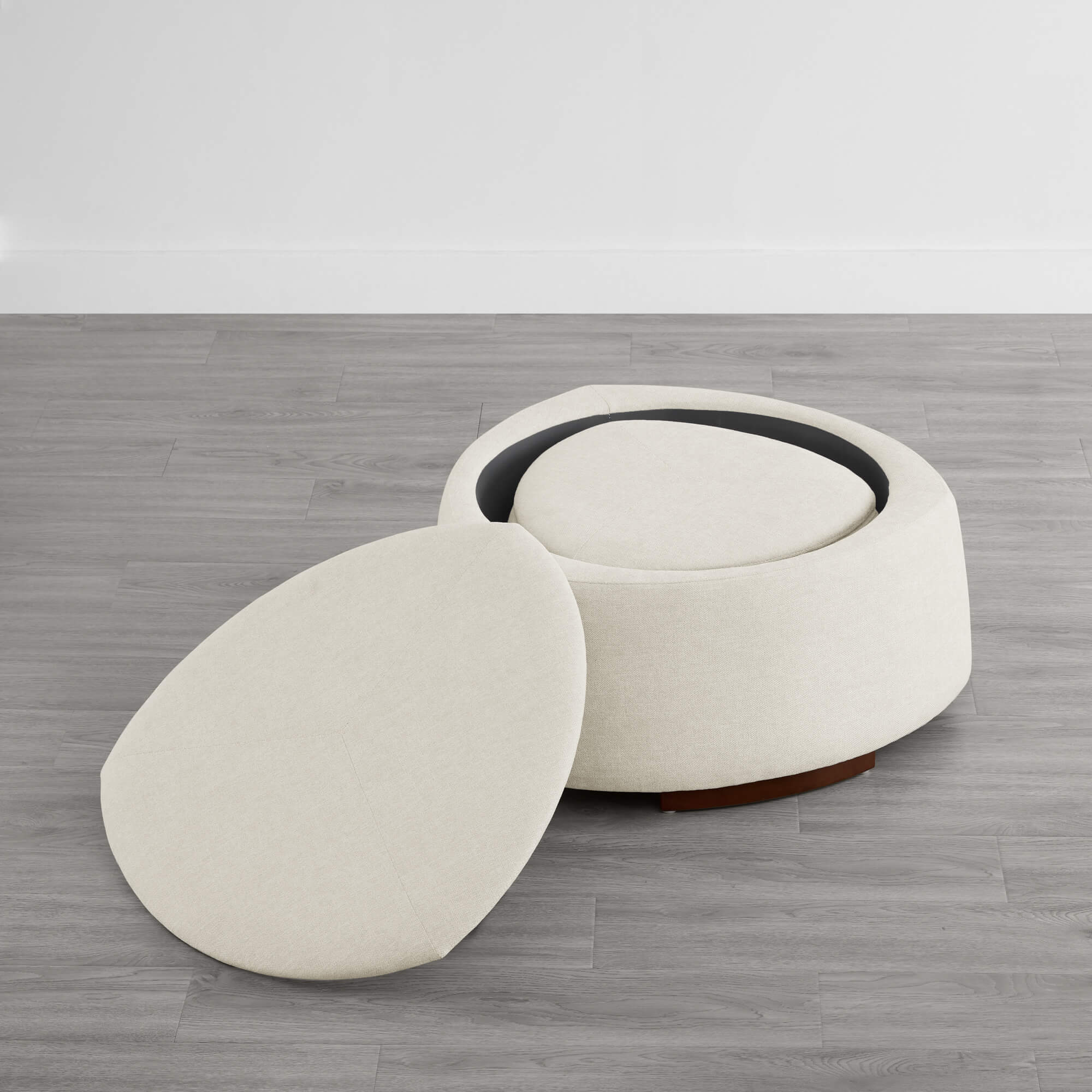 Twin Stone-shaped Storage Modern Ottoman - Image 25