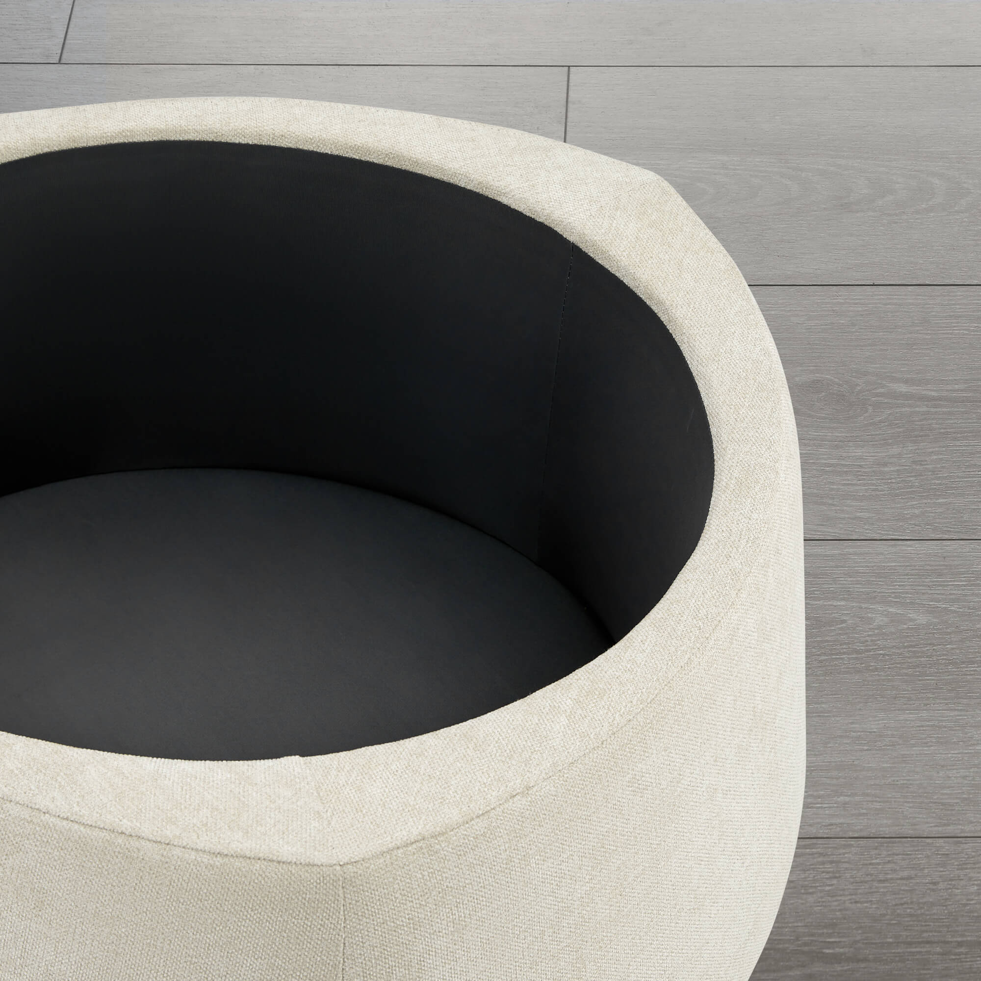 Twin Stone-shaped Storage Modern Ottoman - Image 26