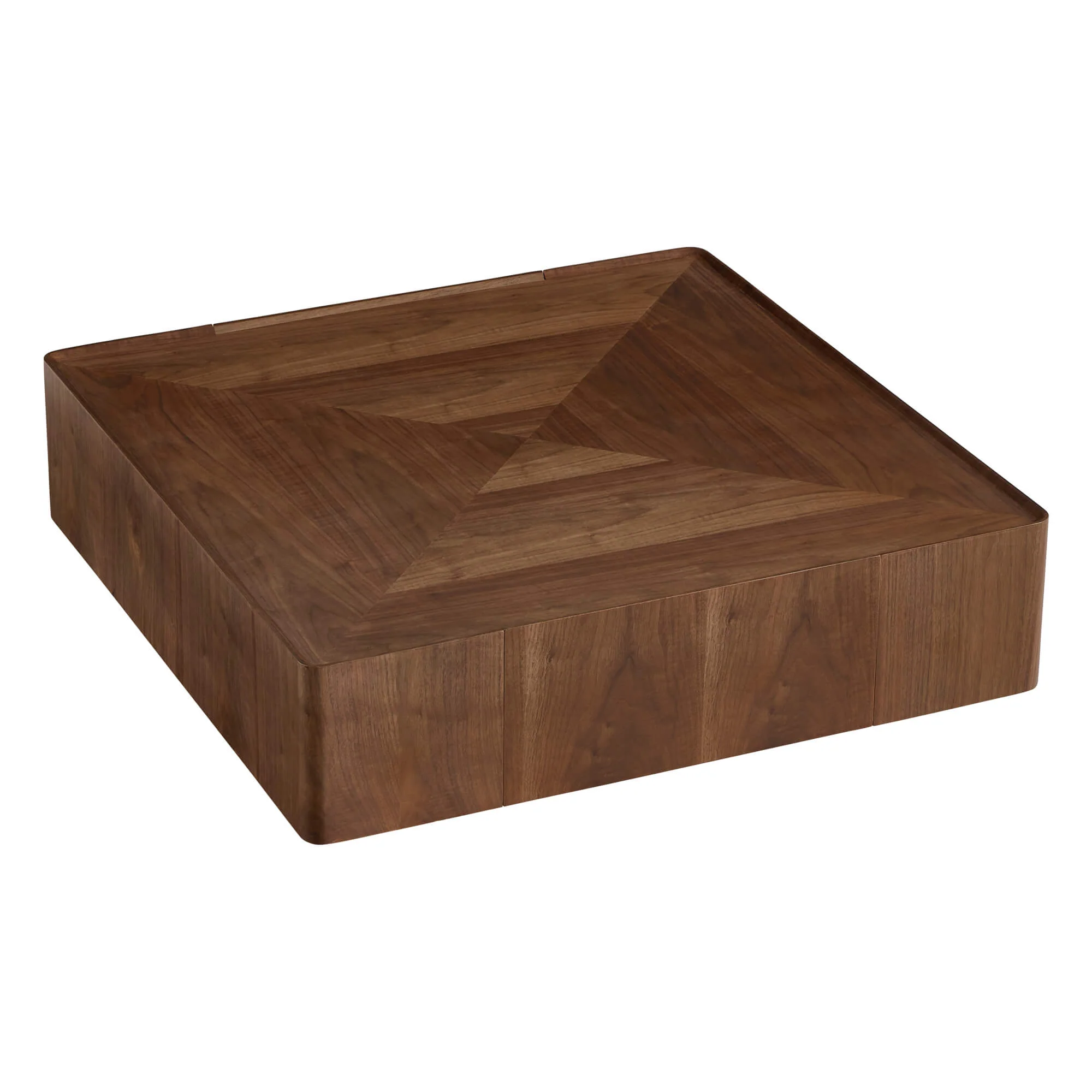 Vanessa Cube Solid Wood Storage Coffee Table with Two Drawers - Image 9