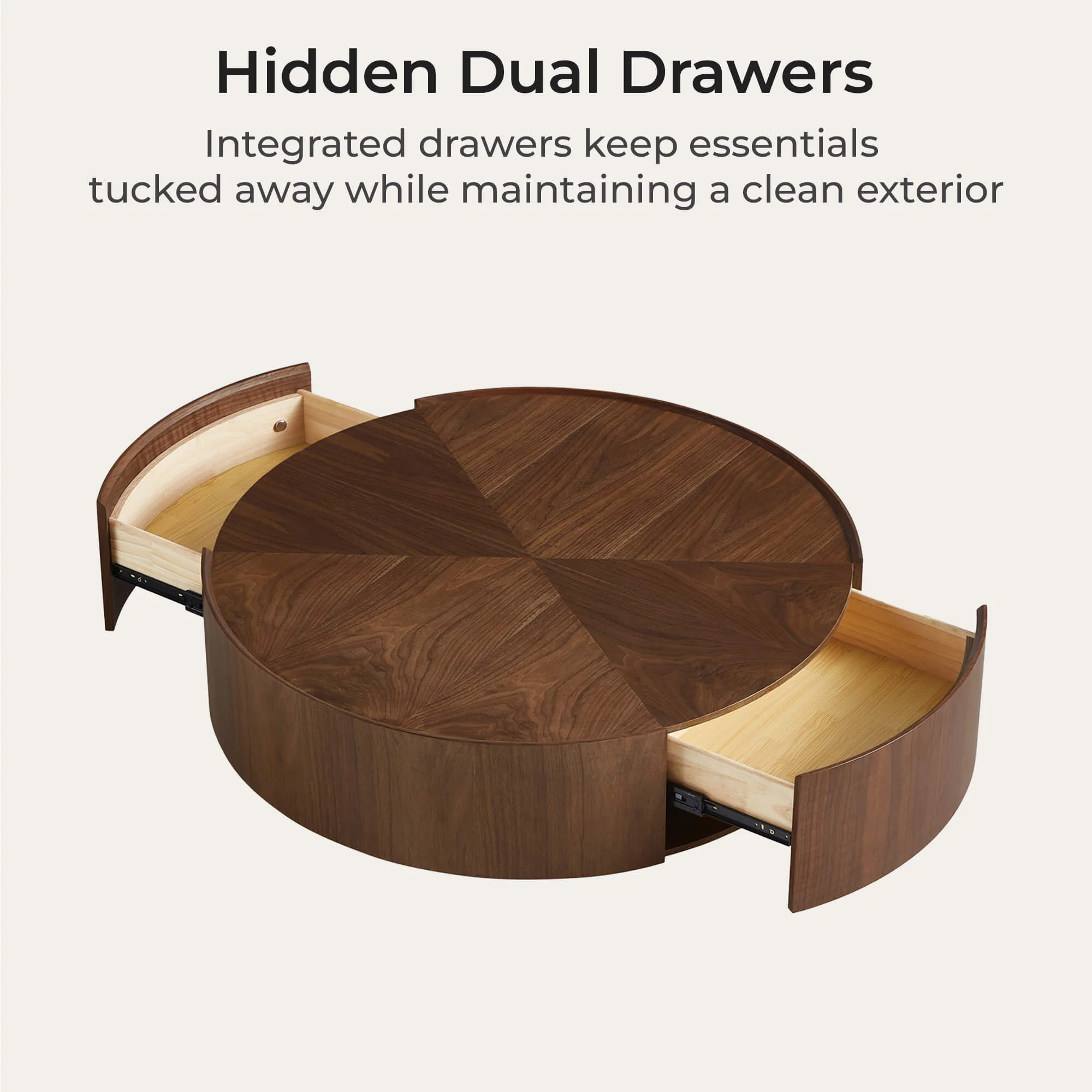 Vanessa Round Coffee Table with Storage - Image 13