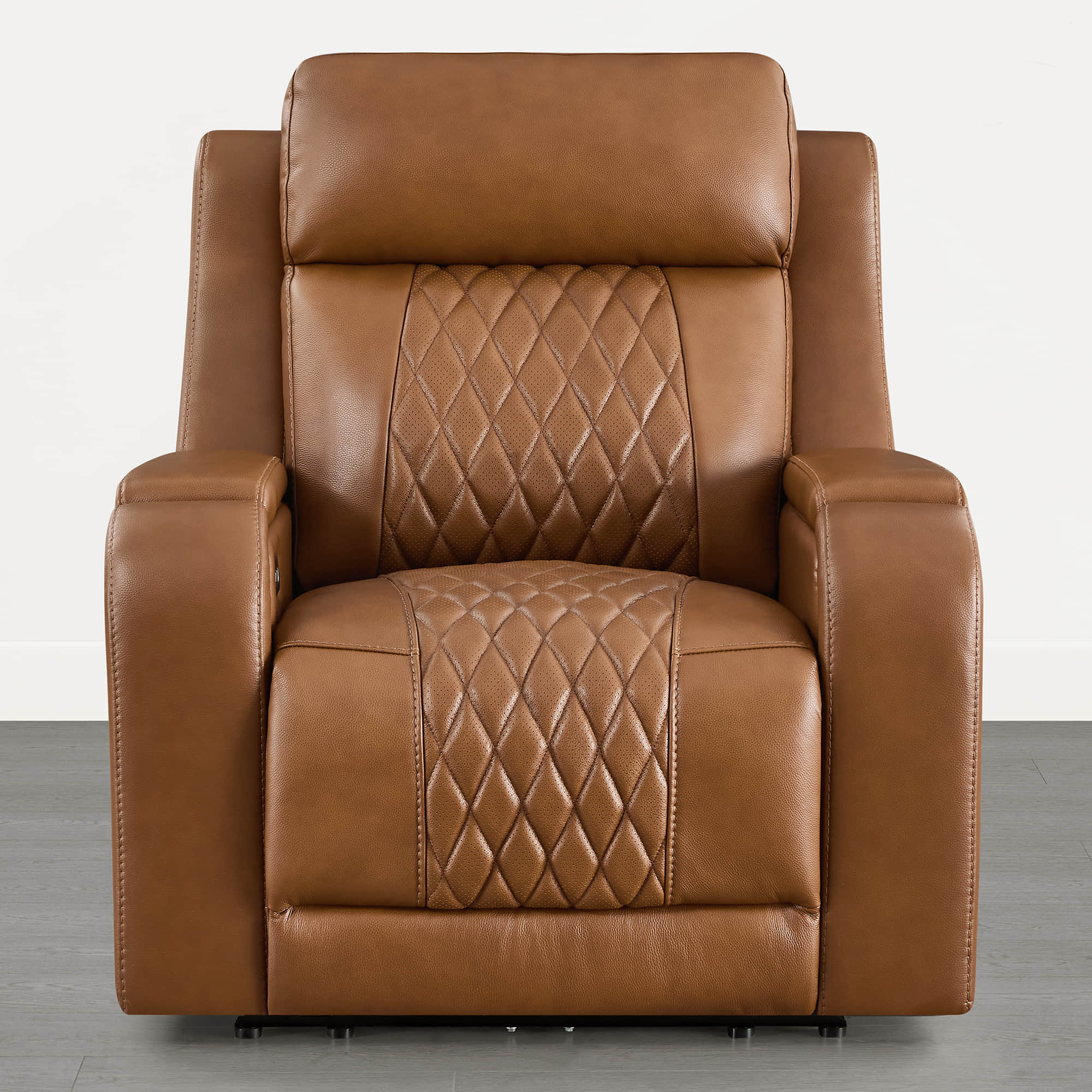 Victor Genuine Leather Power Recliner with Heat & Cooling - Image 16