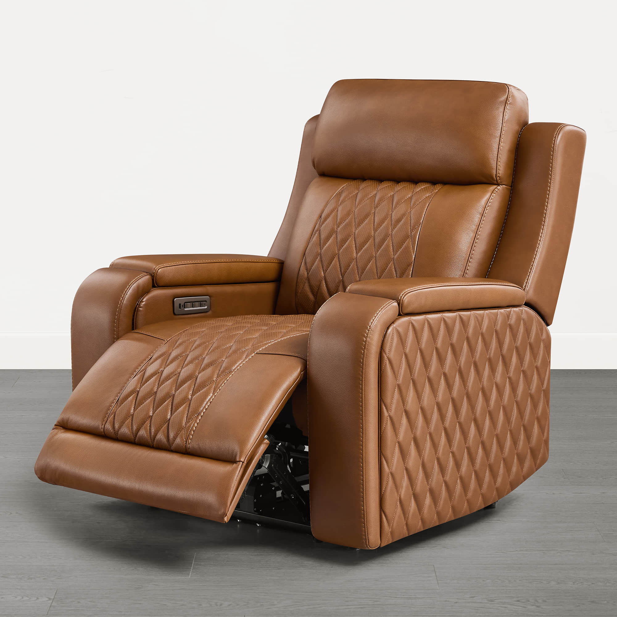 Victor Genuine Leather Power Recliner with Heat & Cooling - Image 18