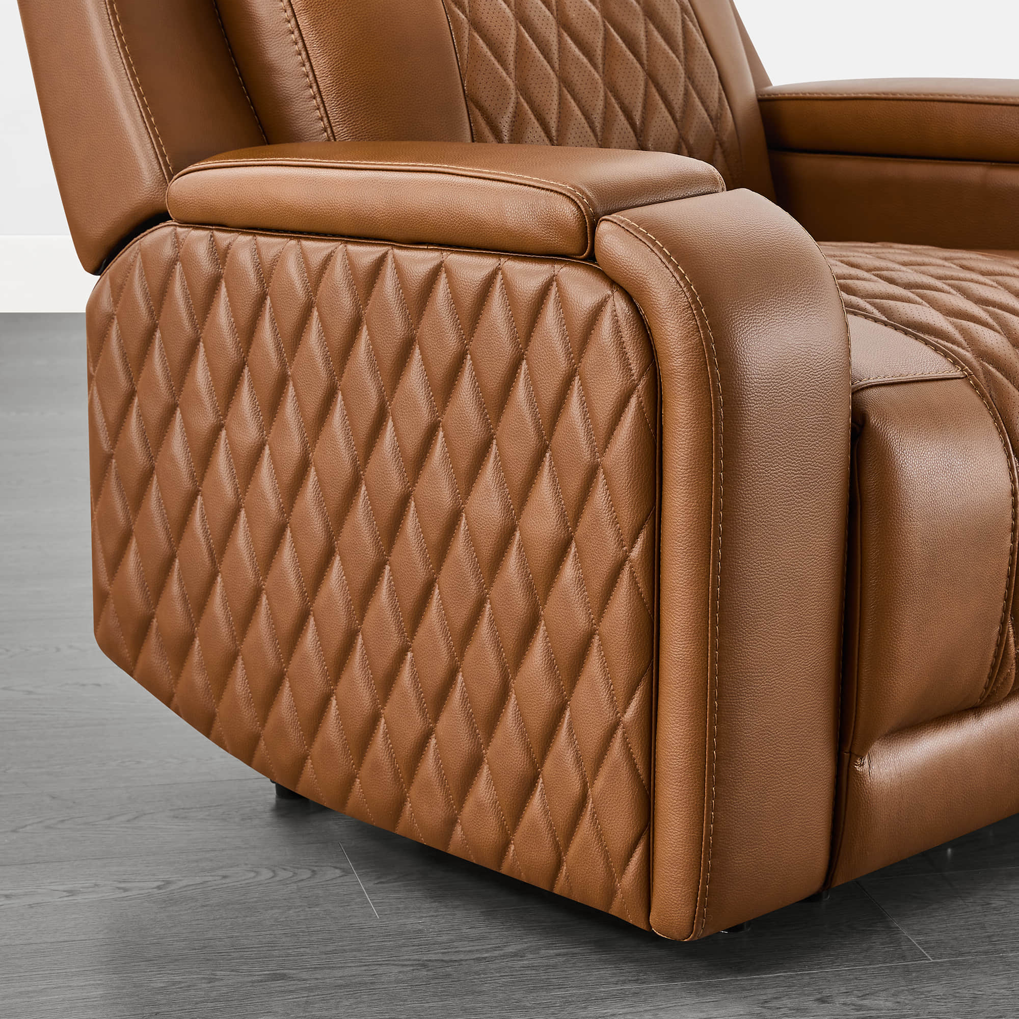 Victor Genuine Leather Power Recliner with Heat & Cooling - Image 25