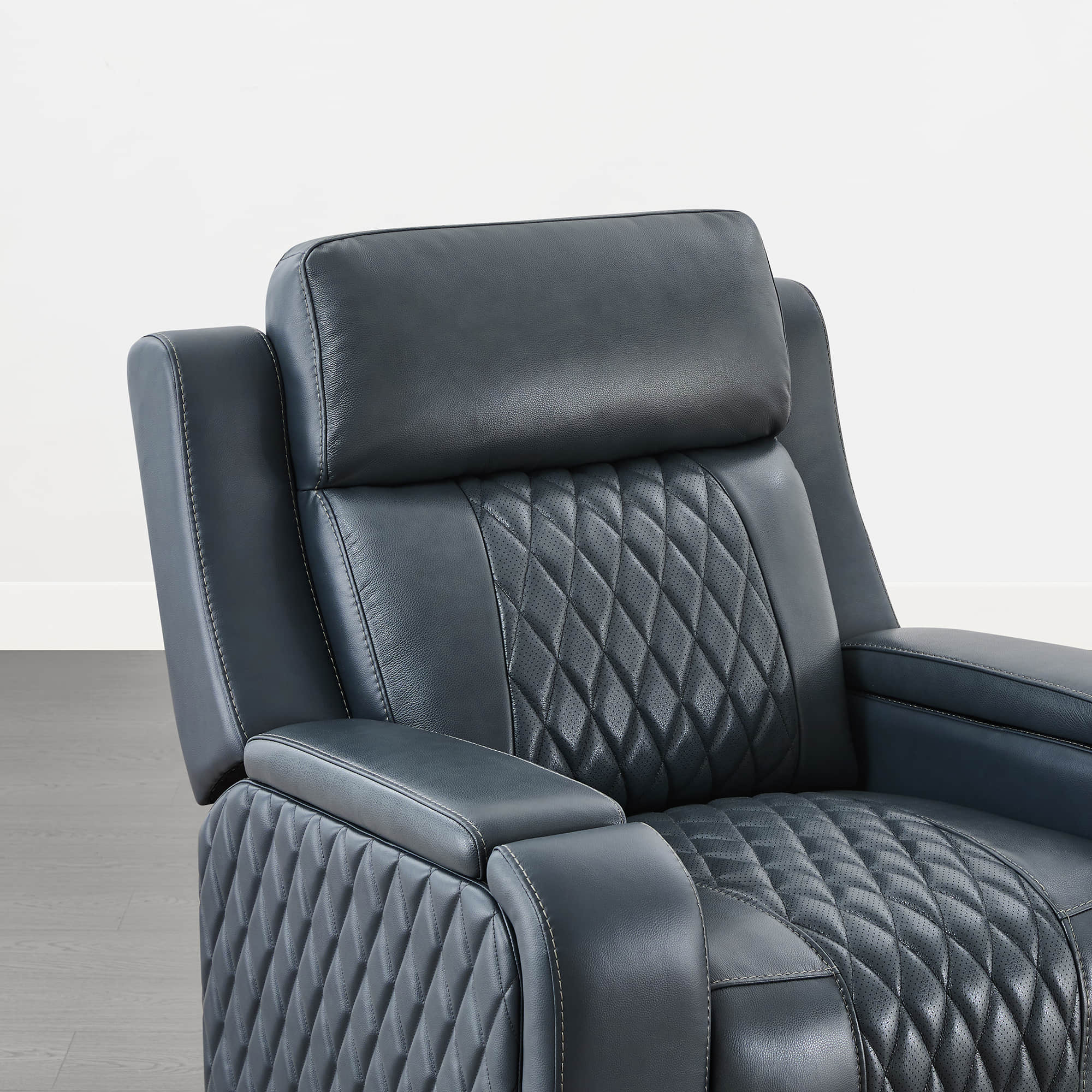Victor Genuine Leather Power Recliner with Heat & Cooling - Image 37