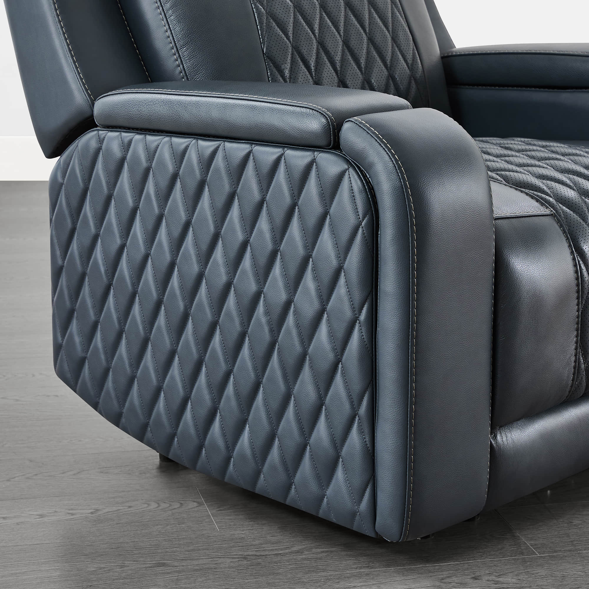 Victor Genuine Leather Power Recliner with Heat & Cooling - Image 38