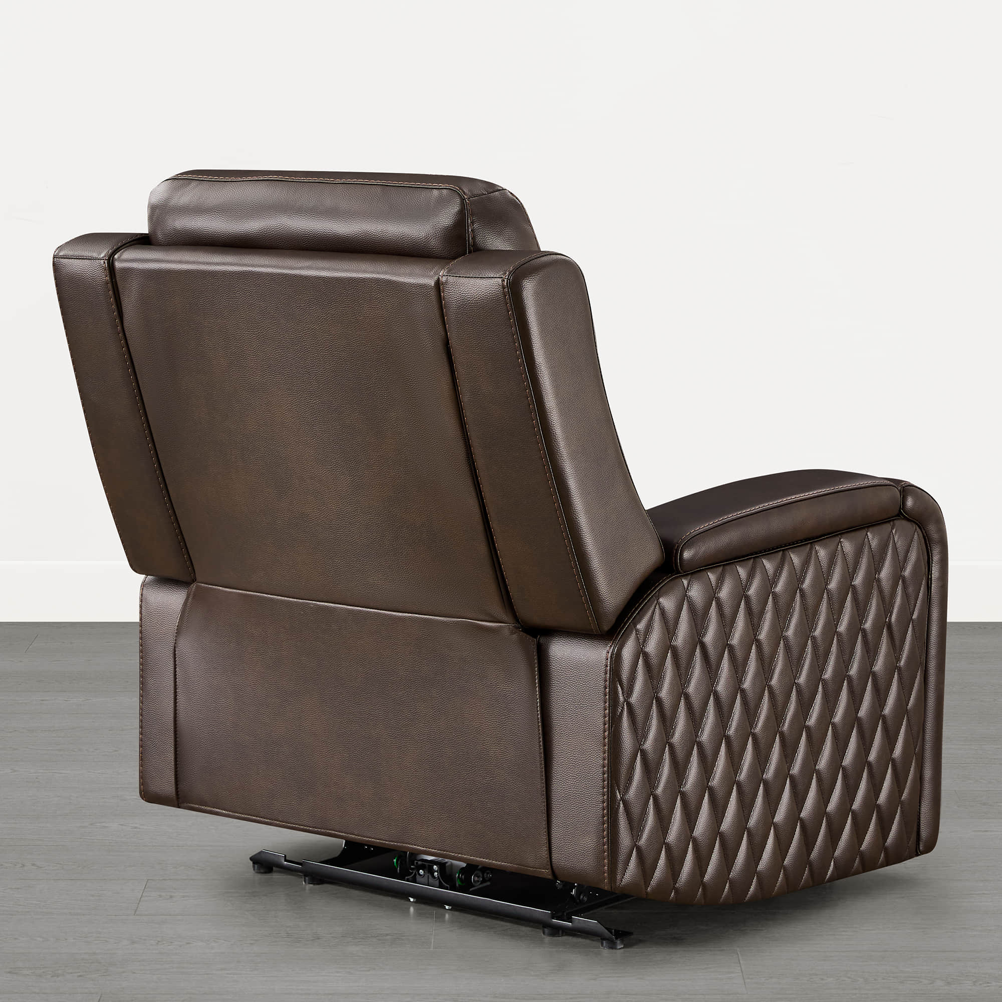 Victor Genuine Leather Power Recliner with Heat & Cooling - Image 6