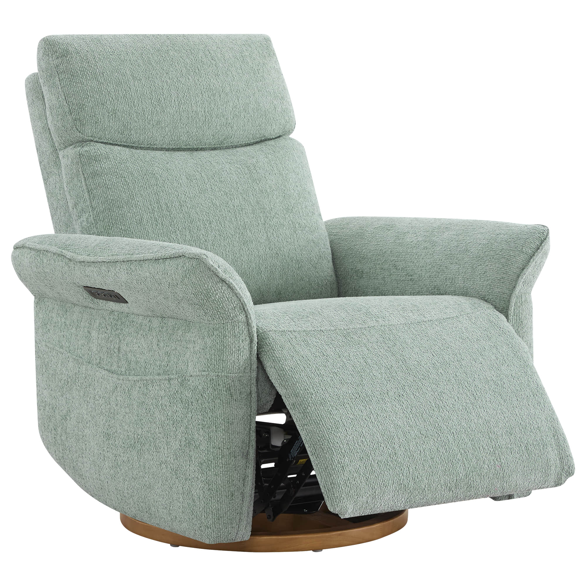 Vinca Modern Power Swivel Glider Recliner with Power Lumbar & Headrest - Image 105