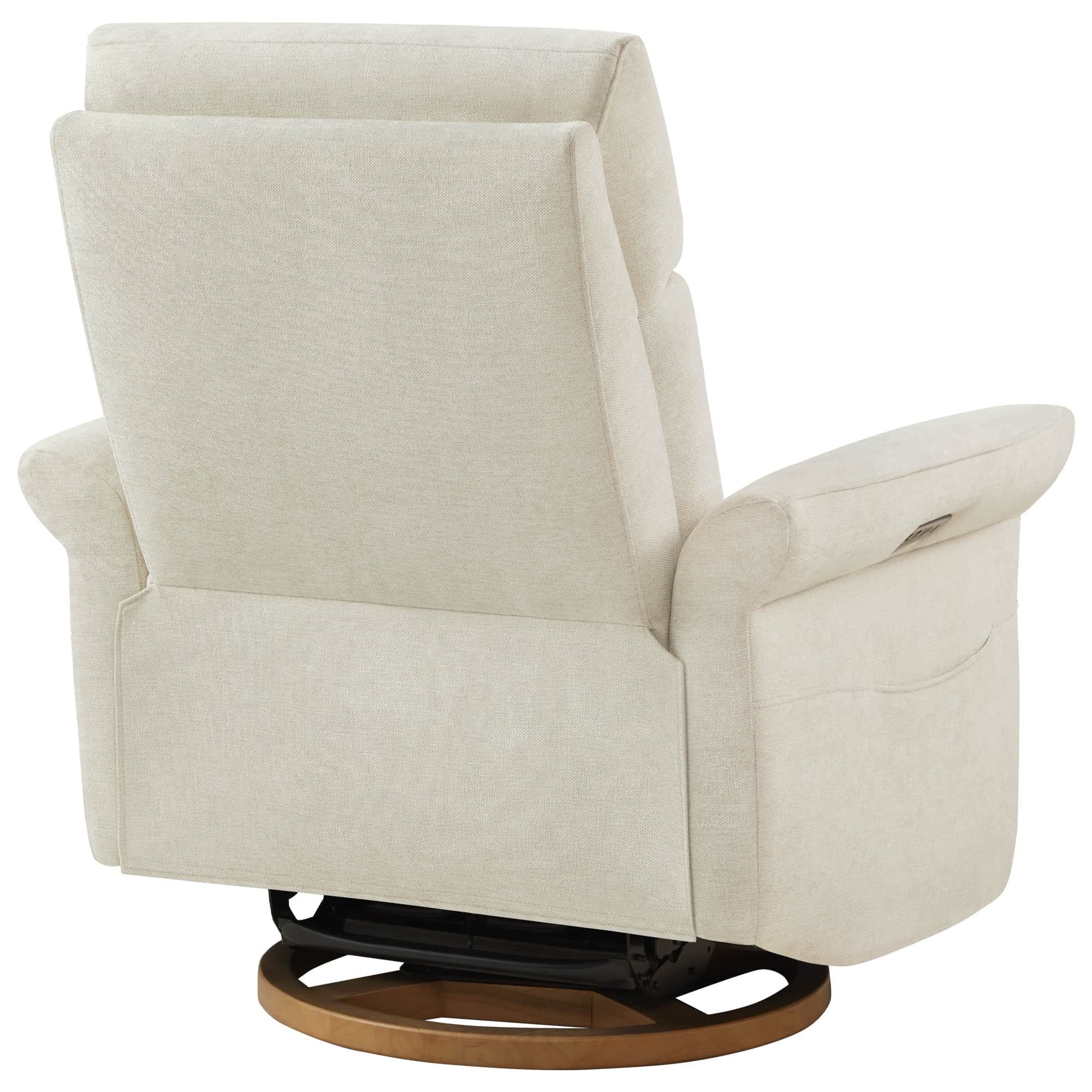 Vinca Modern Power Swivel Glider Recliner with Power Lumbar & Headrest - Image 42