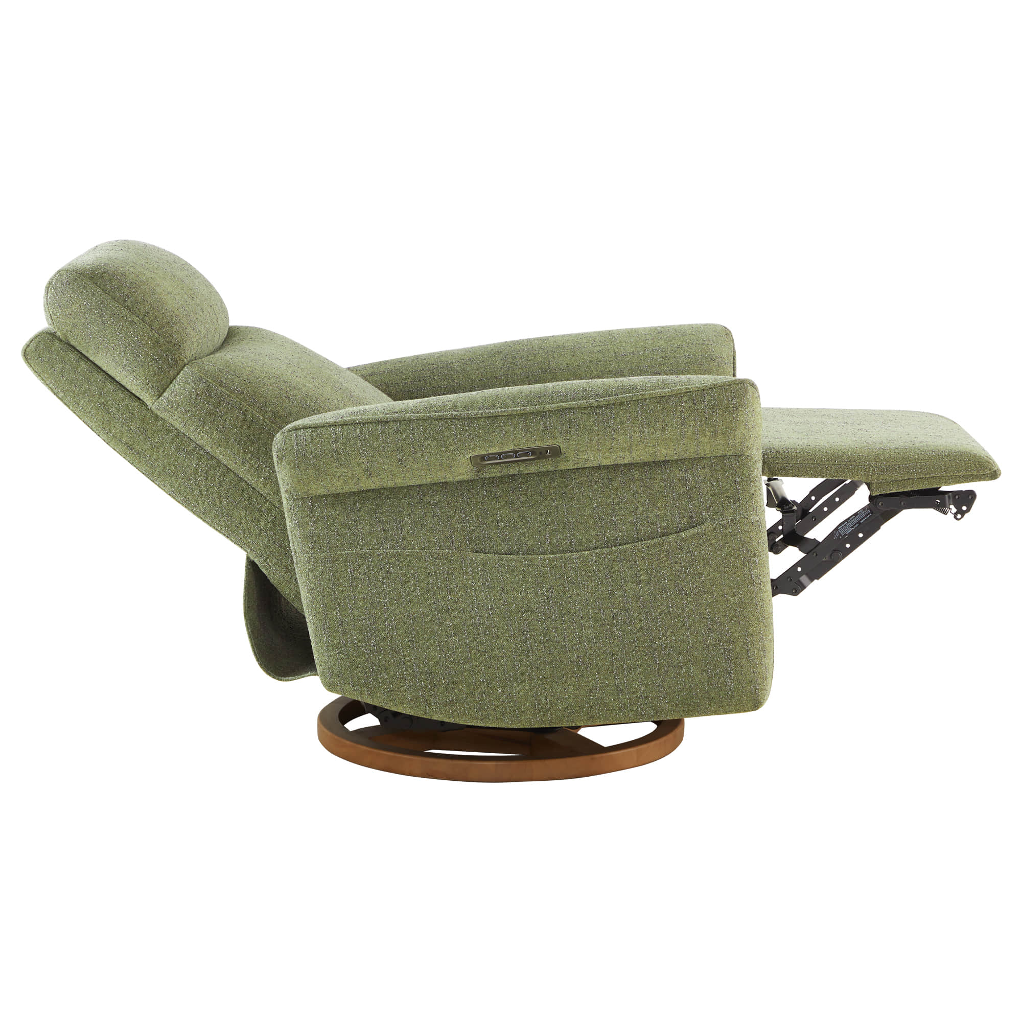 Vinca Modern Power Swivel Glider Recliner with Power Lumbar & Headrest - Image 44