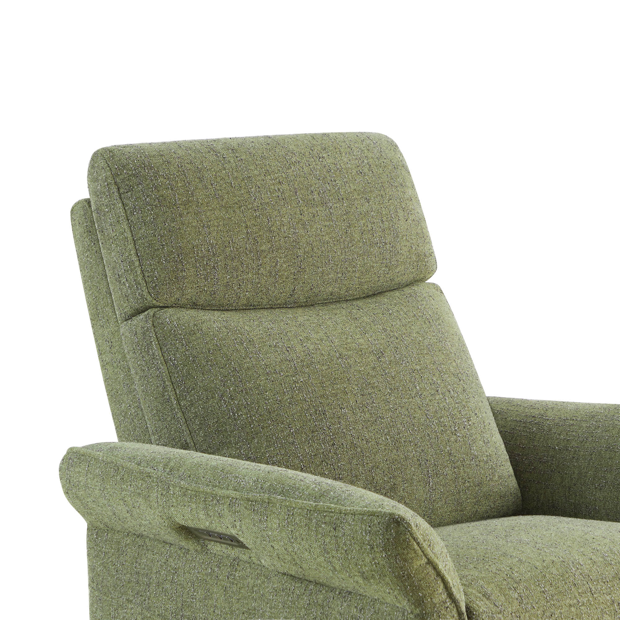 Vinca Modern Power Swivel Glider Recliner with Power Lumbar & Headrest - Image 47