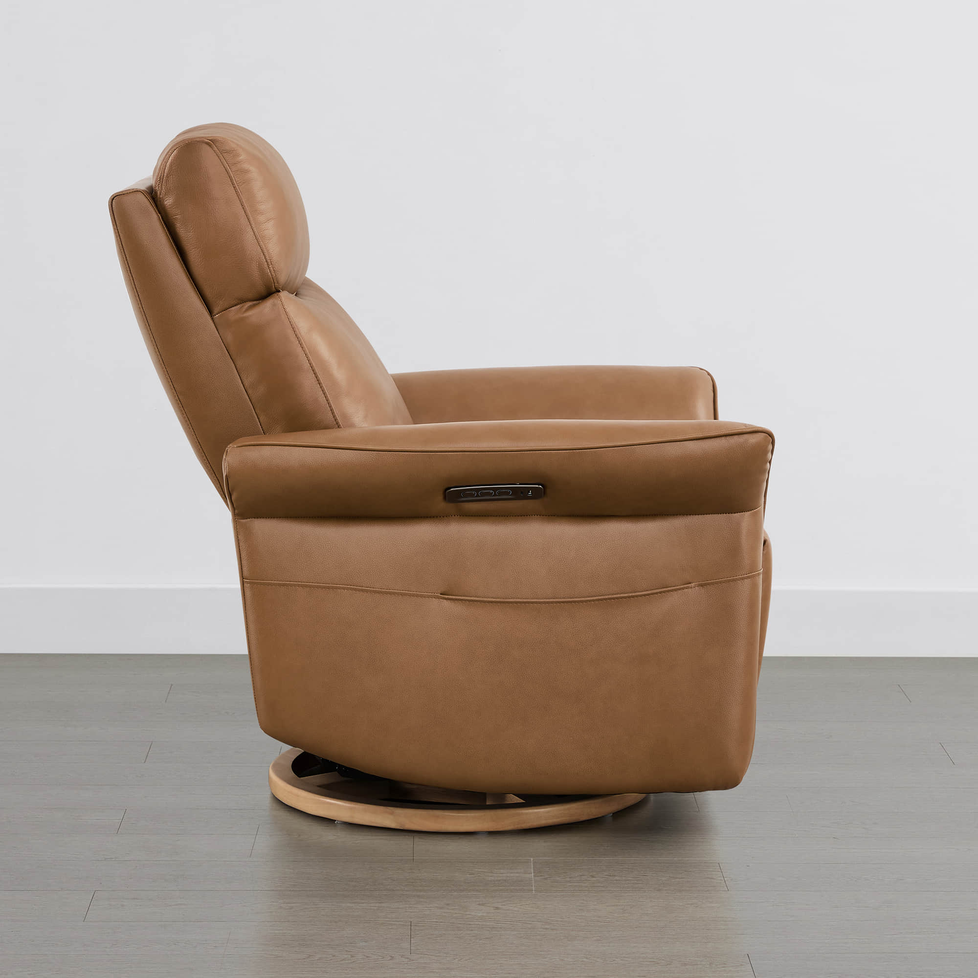 Vinca Modern Power Swivel Glider Recliner with Power Lumbar & Headrest - Image 81