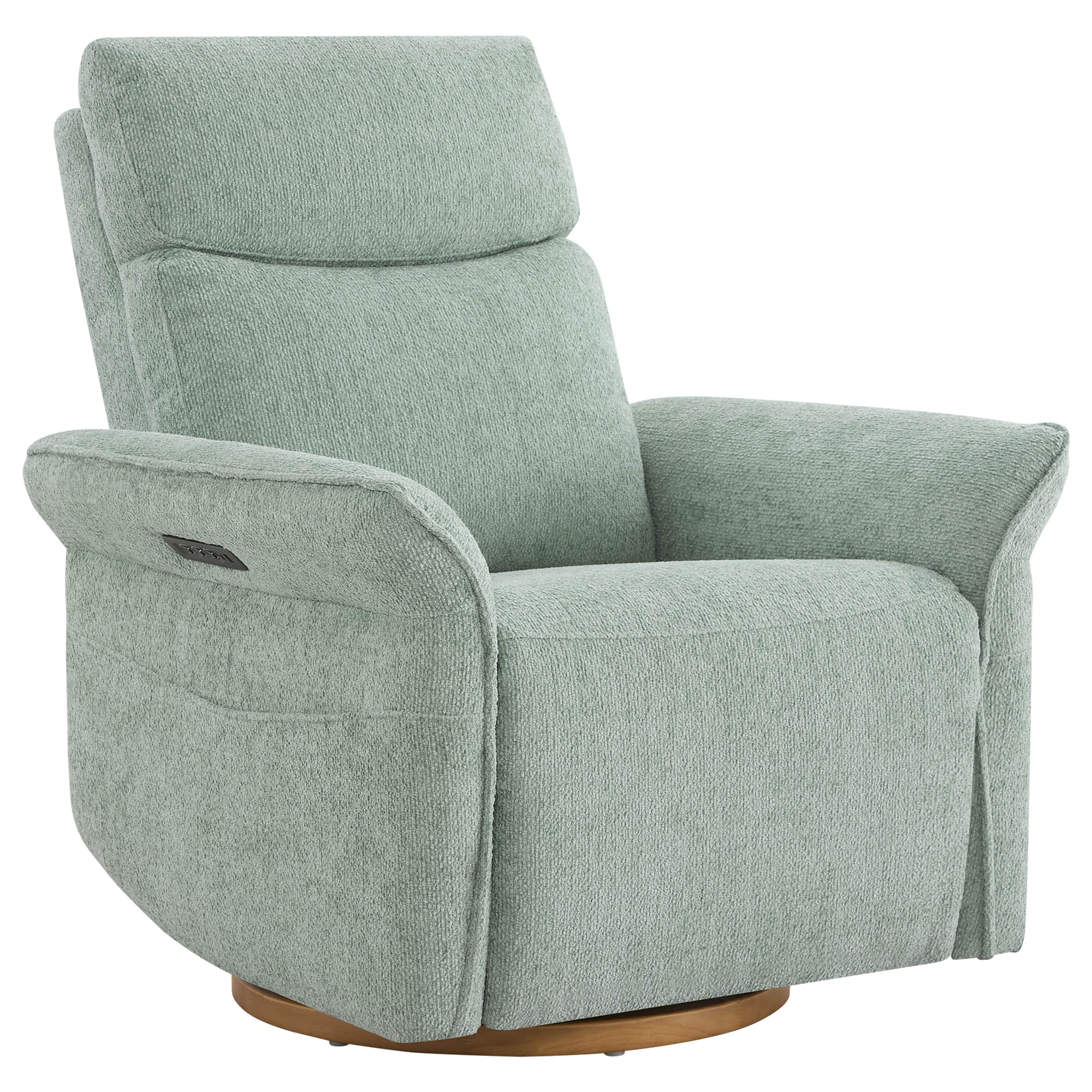 Vinca Power Swivel Nursery Glider Recliner with Power Lumbar & Headrest - Image 103