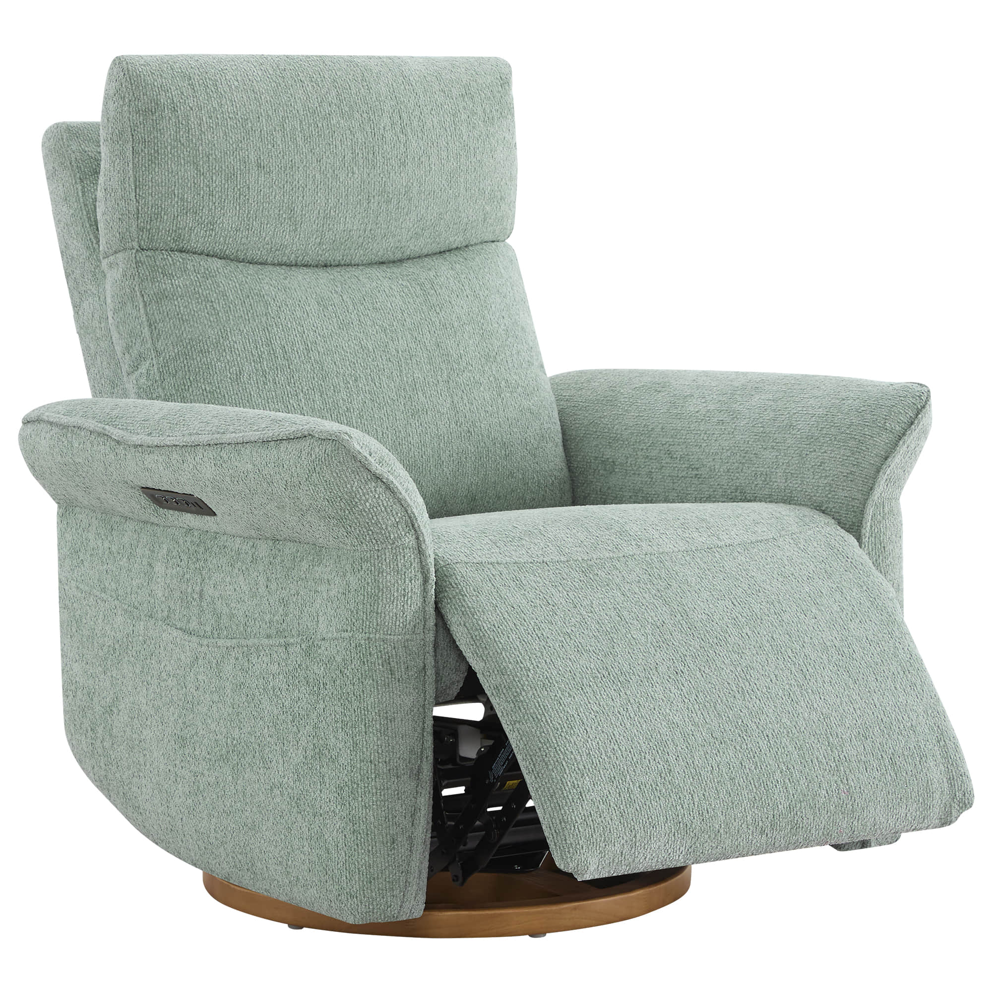 Vinca Power Swivel Nursery Glider Recliner with Power Lumbar & Headrest - Image 105