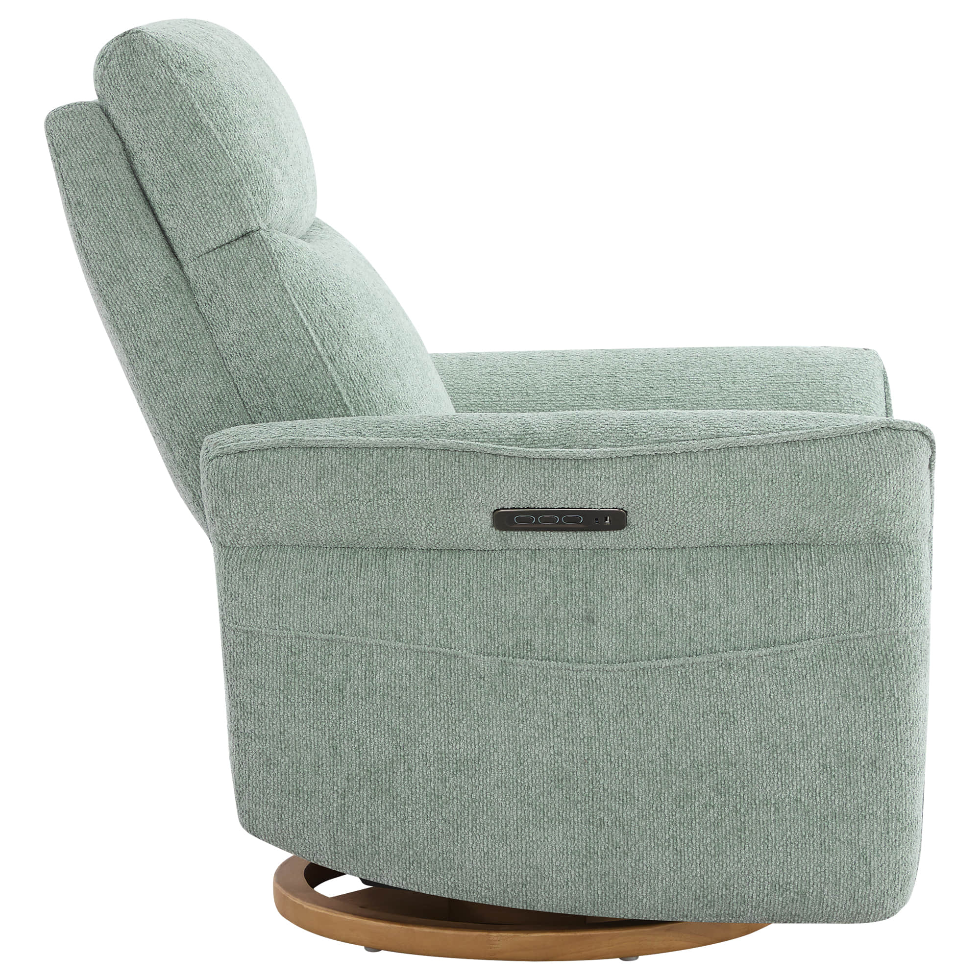 Vinca Power Swivel Nursery Glider Recliner with Power Lumbar & Headrest - Image 107