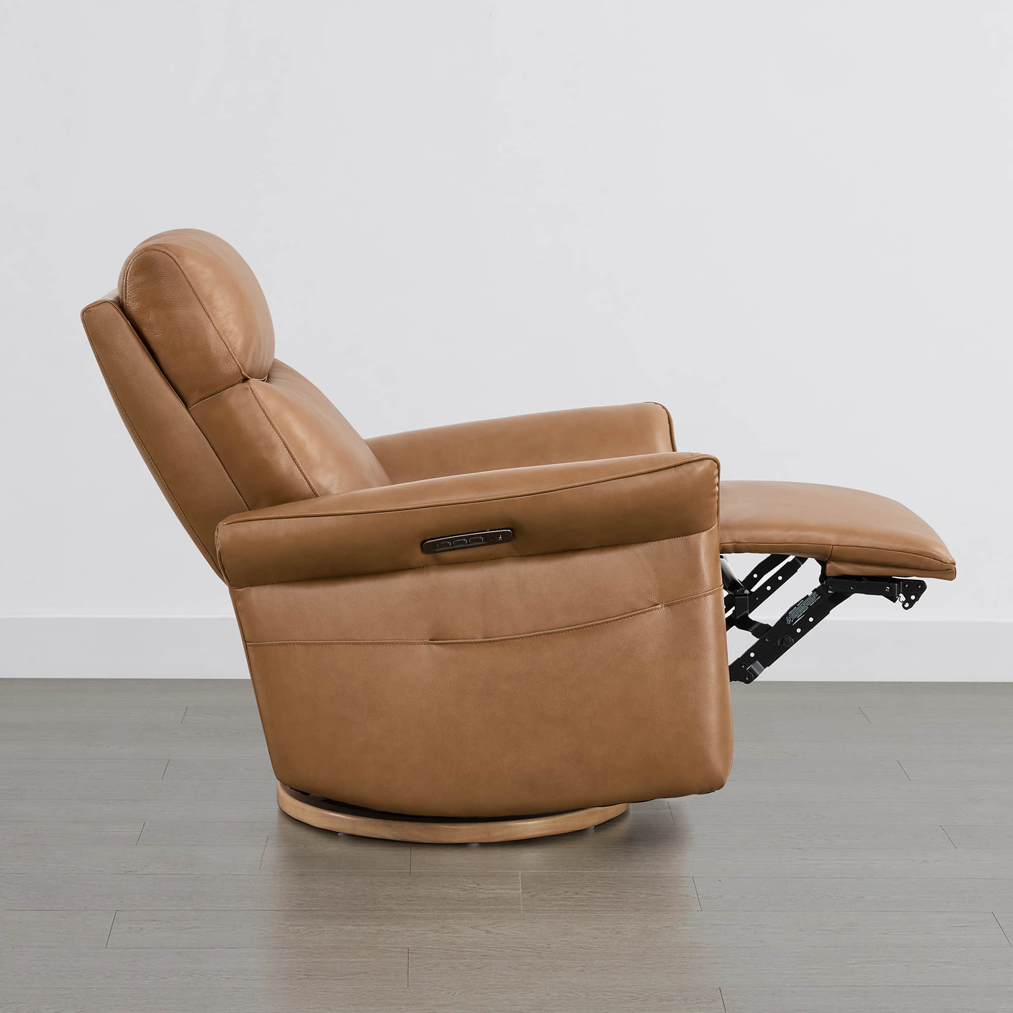 Vinca Power Swivel Nursery Glider Recliner with Power Lumbar & Headrest - Image 82