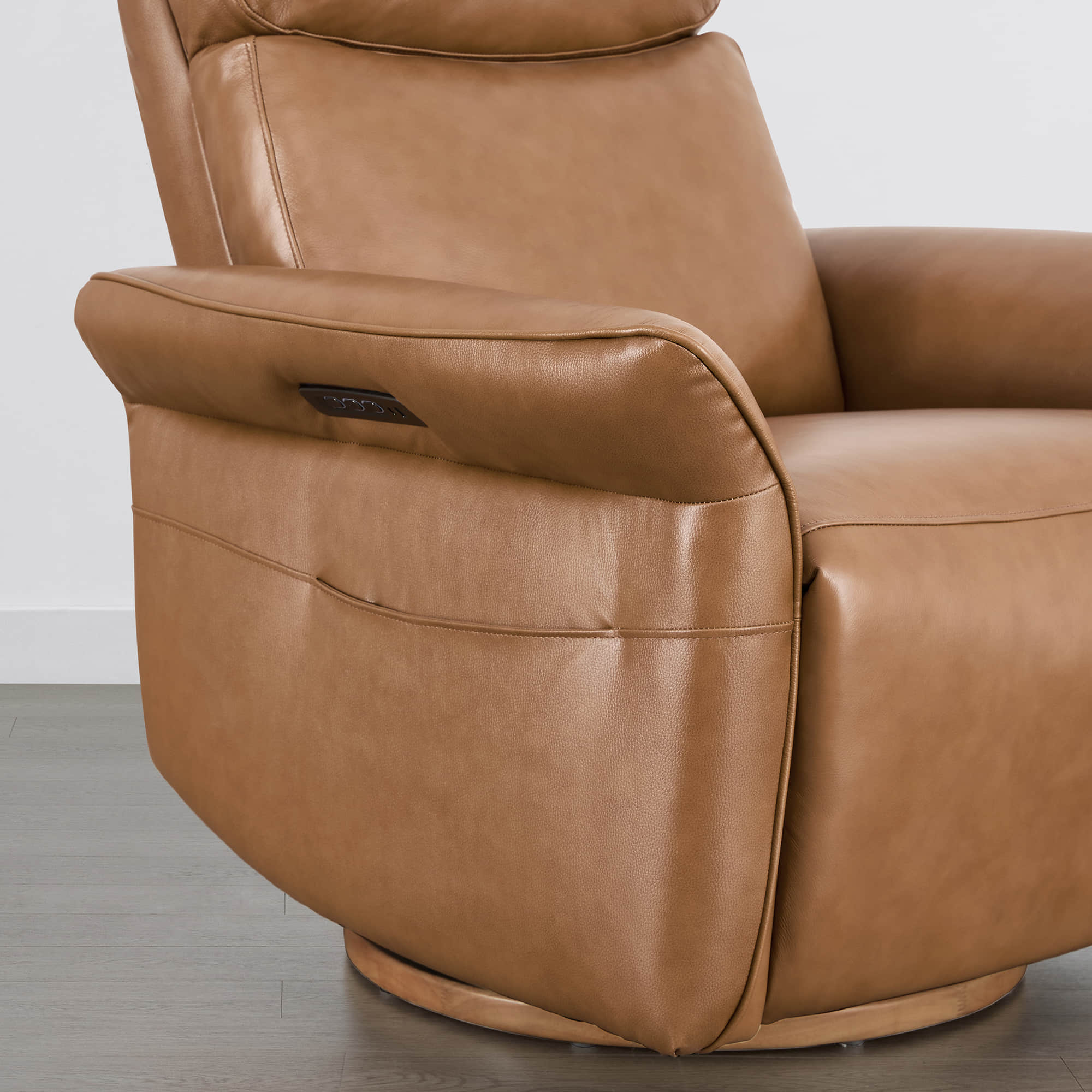 Vinca Power Swivel Nursery Glider Recliner with Power Lumbar & Headrest - Image 91